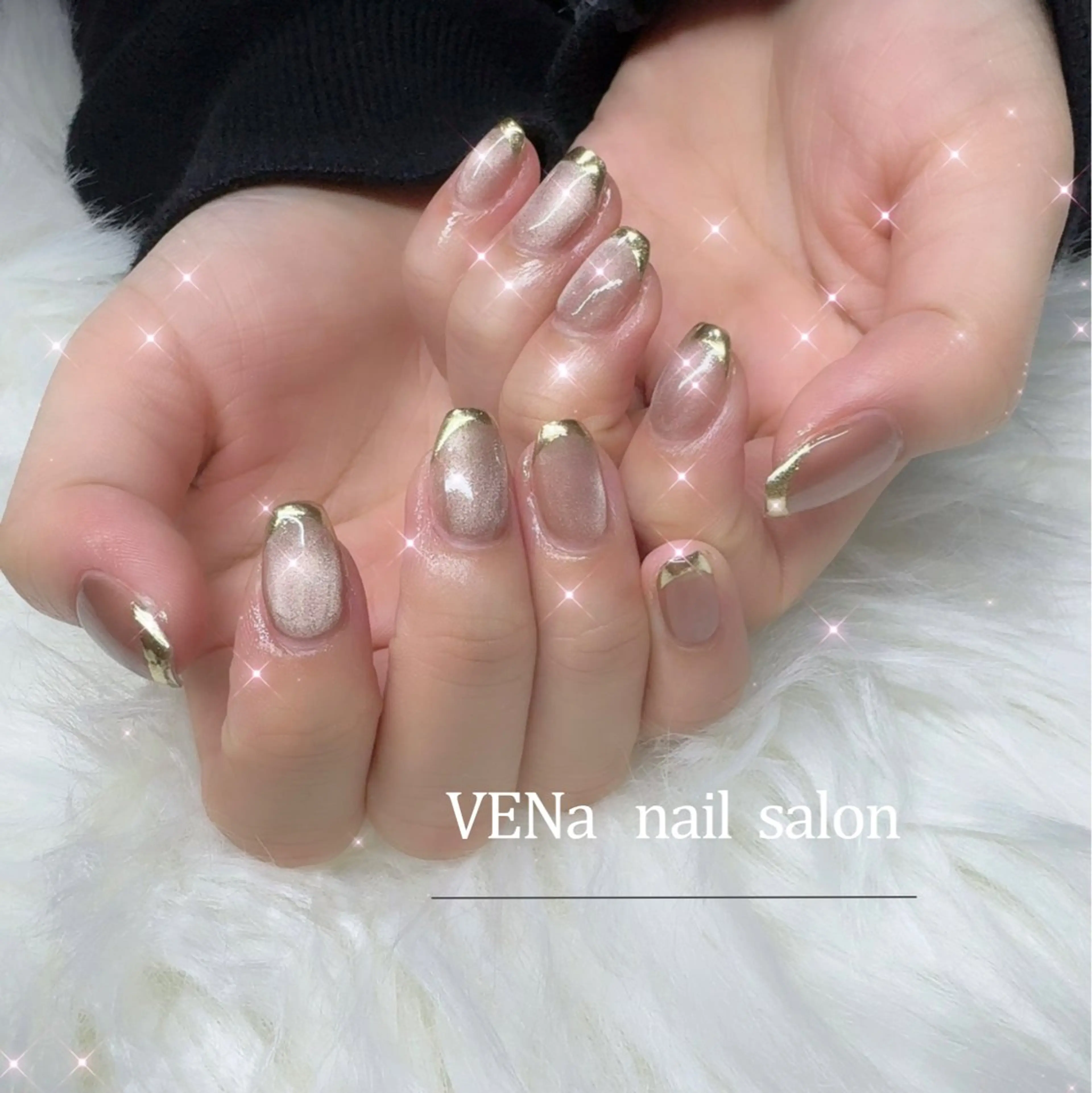 ネイル フレンチネイル マグネットネイル ミラーネイル VENa eye＆ nail salonのマツエク・マツパデザイン