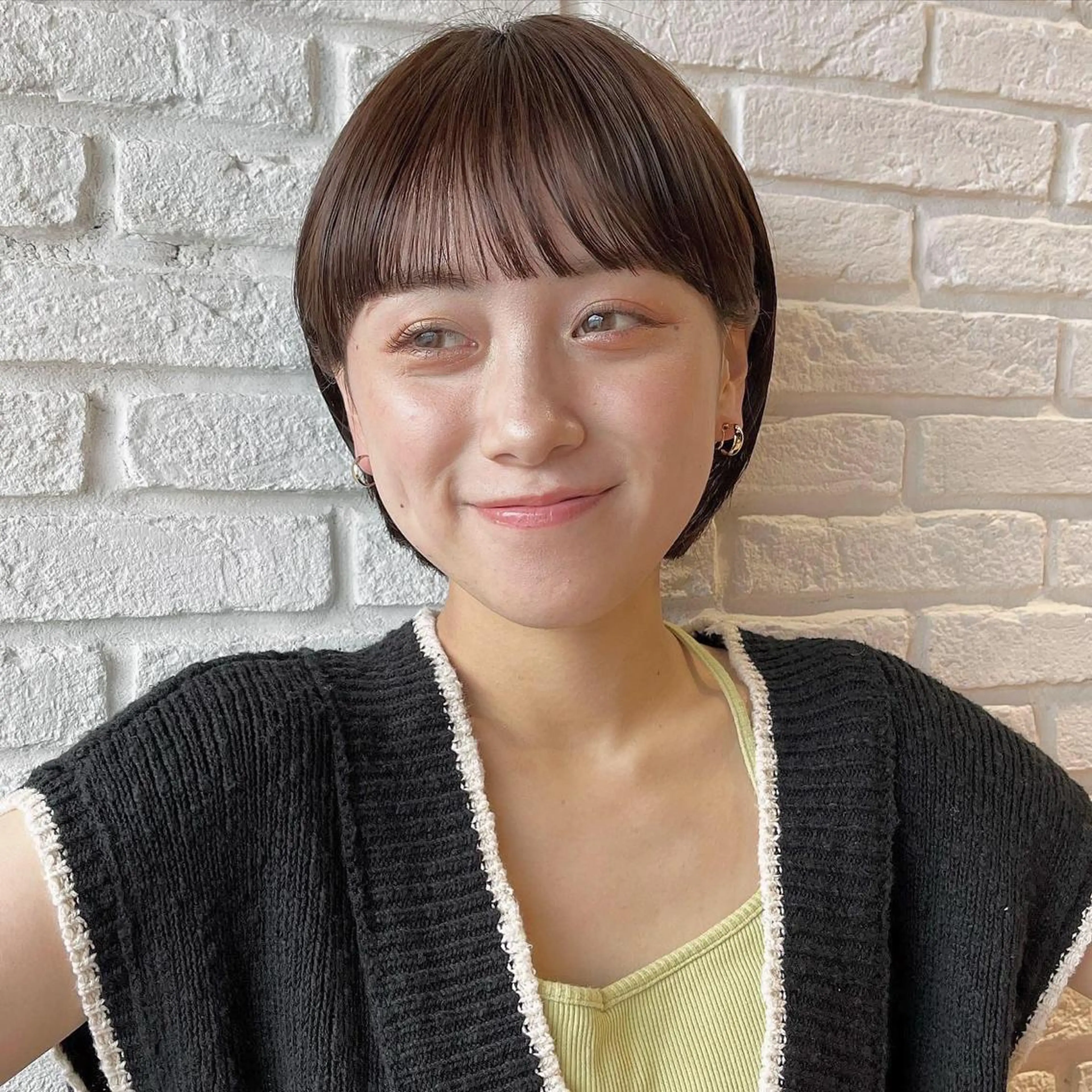 ショート カラー ベージュカラー 透明感カラー 🌱ボブ/レイヤー/ ベージュ/あやみ✨のヘアスタイル