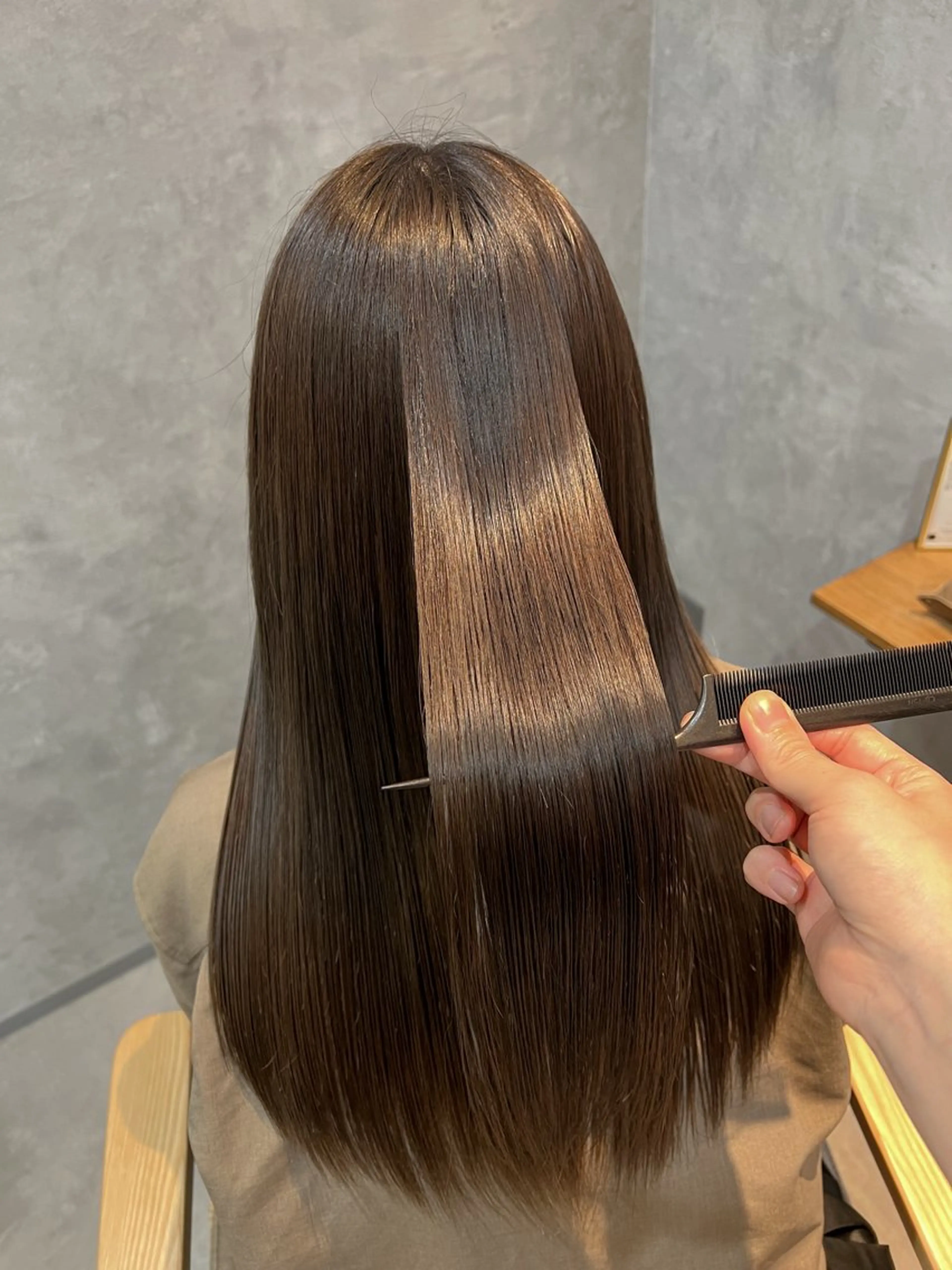 ロング 髪質改善 縮毛矯正 トリートメント 酸熱トリートメント 中村 ひなたのヘアスタイル