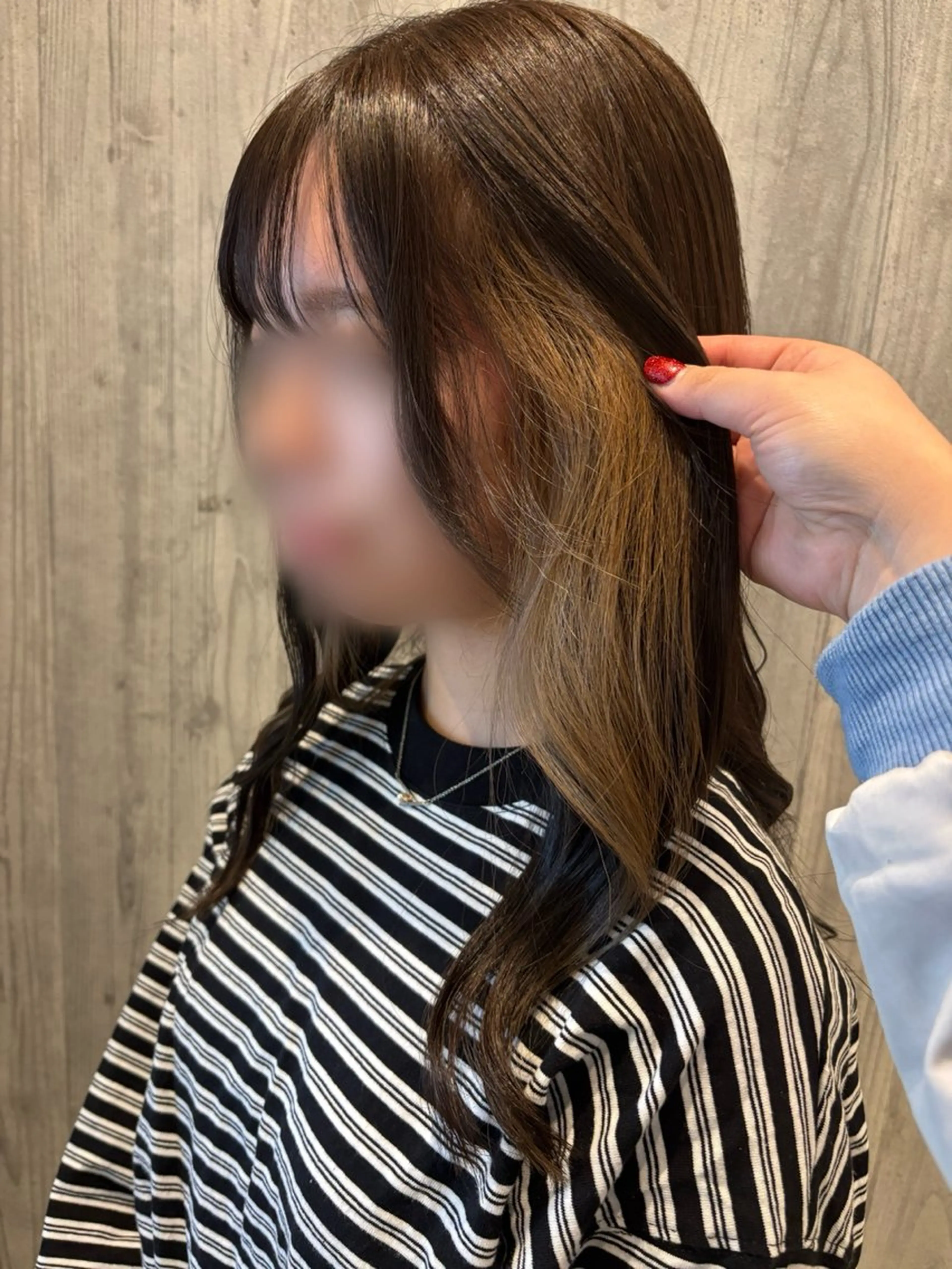 ロング カラー ブリーチ ブラウンカラー ショコラブラウン インナーカラー ヘアカラー 🌟きりさわ🌟 モデル募集中のヘアスタイル