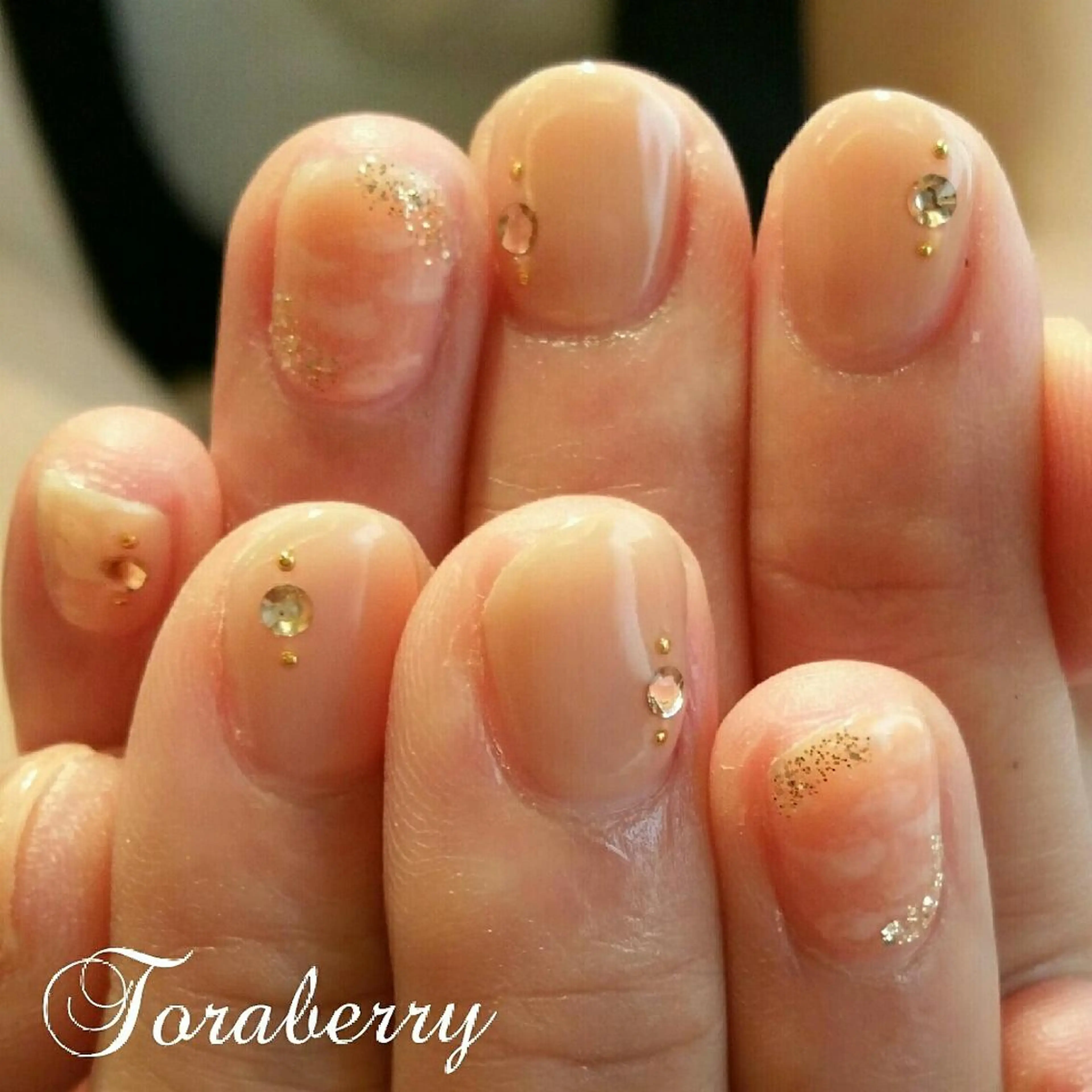 ネイル ピンク ピンクベージュ ネイリスト なつみのネイルデザイン