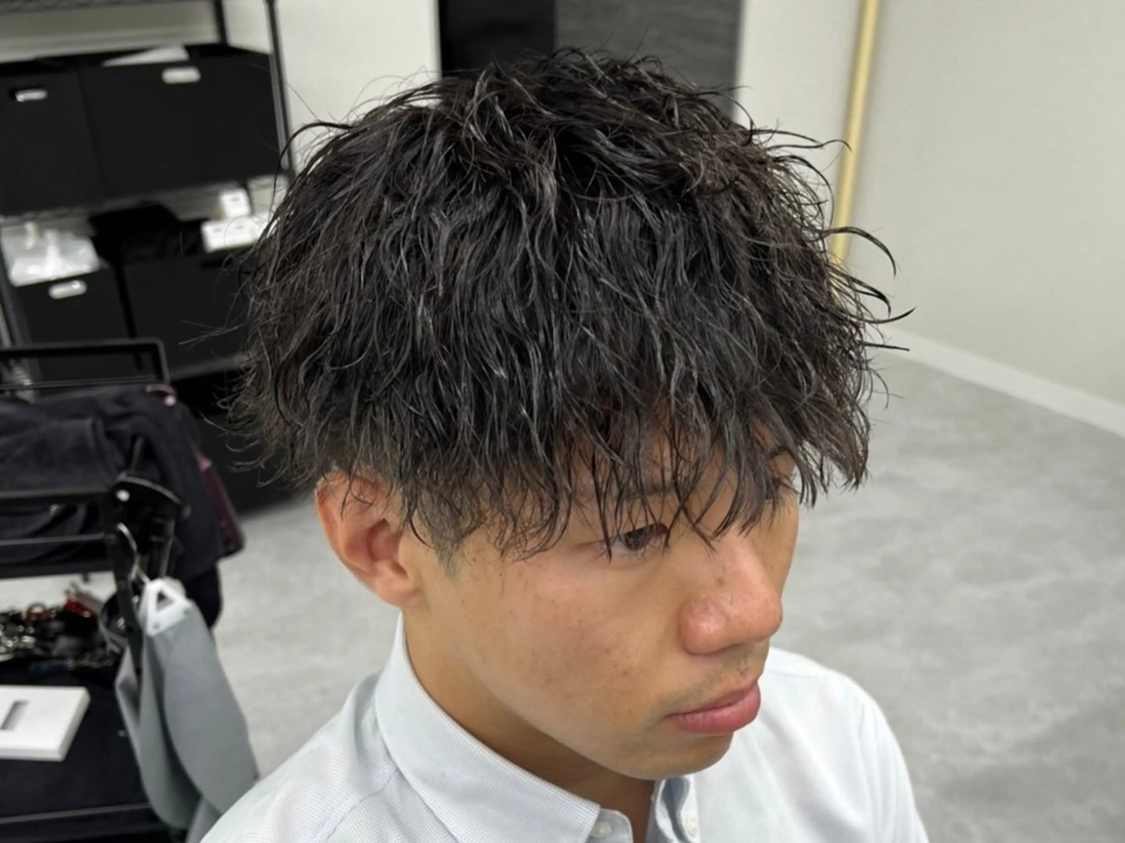 ショート パーマ メンズ カット パーマ ヘアセット 垢抜けメンズパーマ/ DAICHIのヘアスタイル