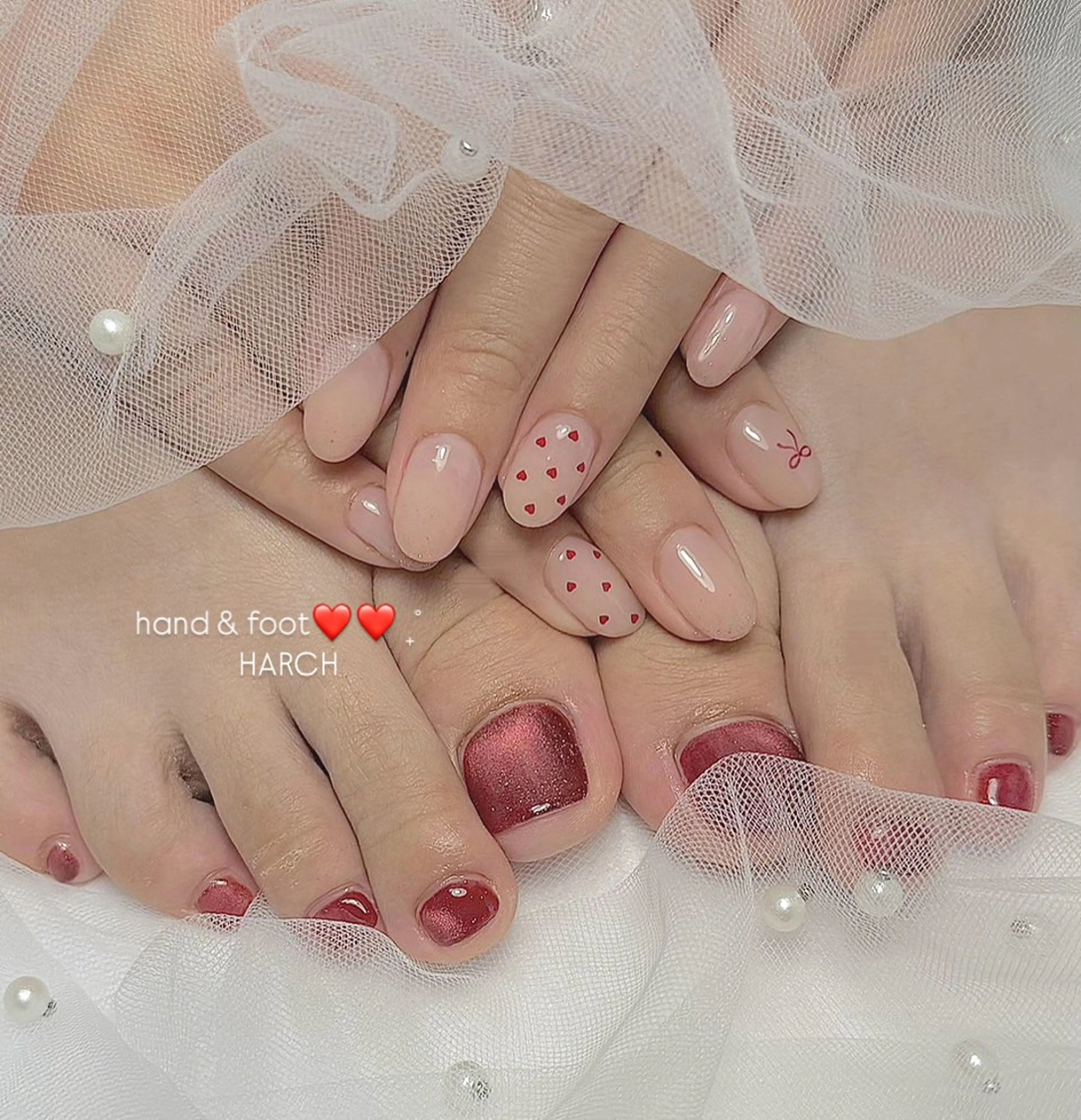 〈ミニモ学割〉ハンド2本アートの写真