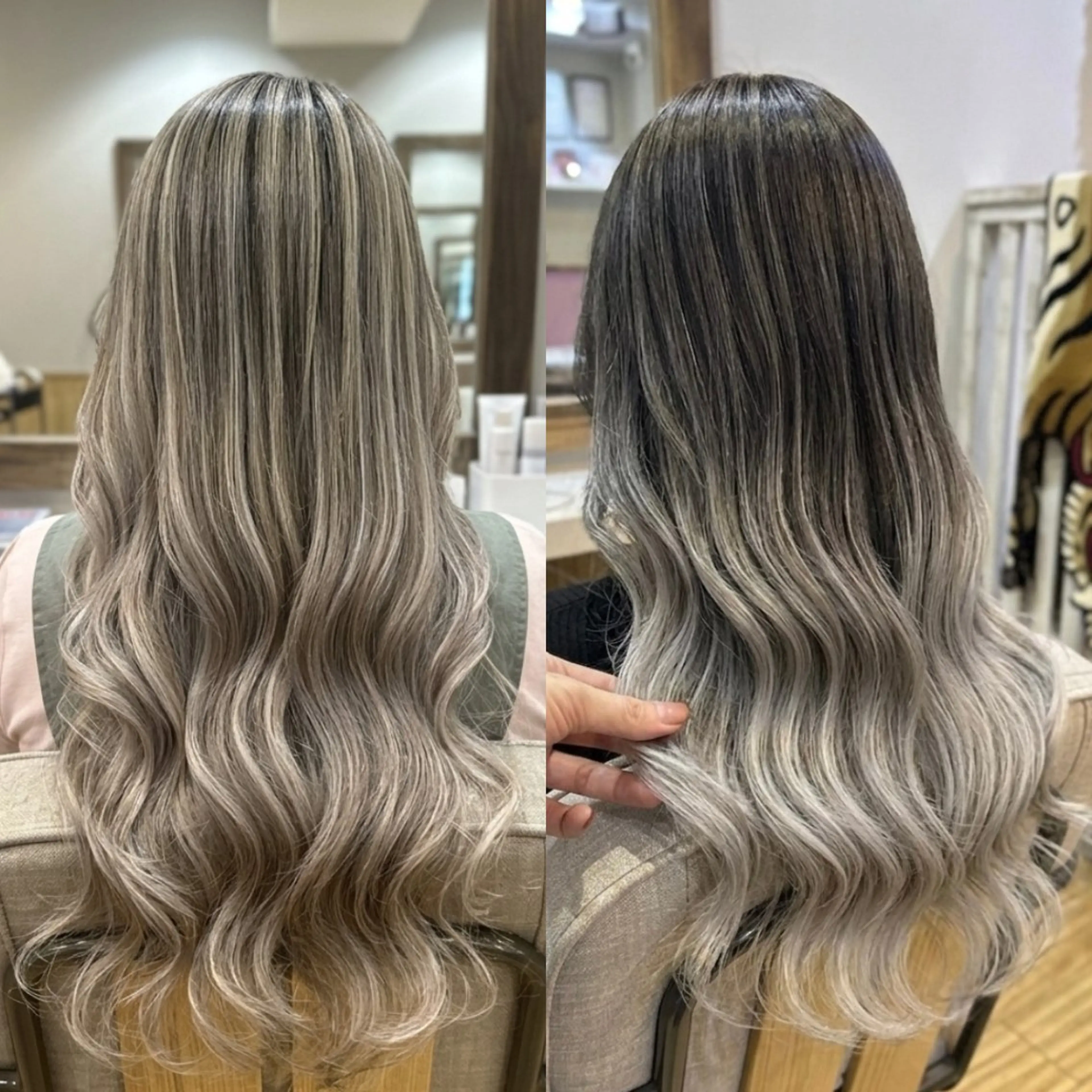 ロング ハイライト レイヤーカット 村松圭介 立川駅徒歩3分のヘアスタイル