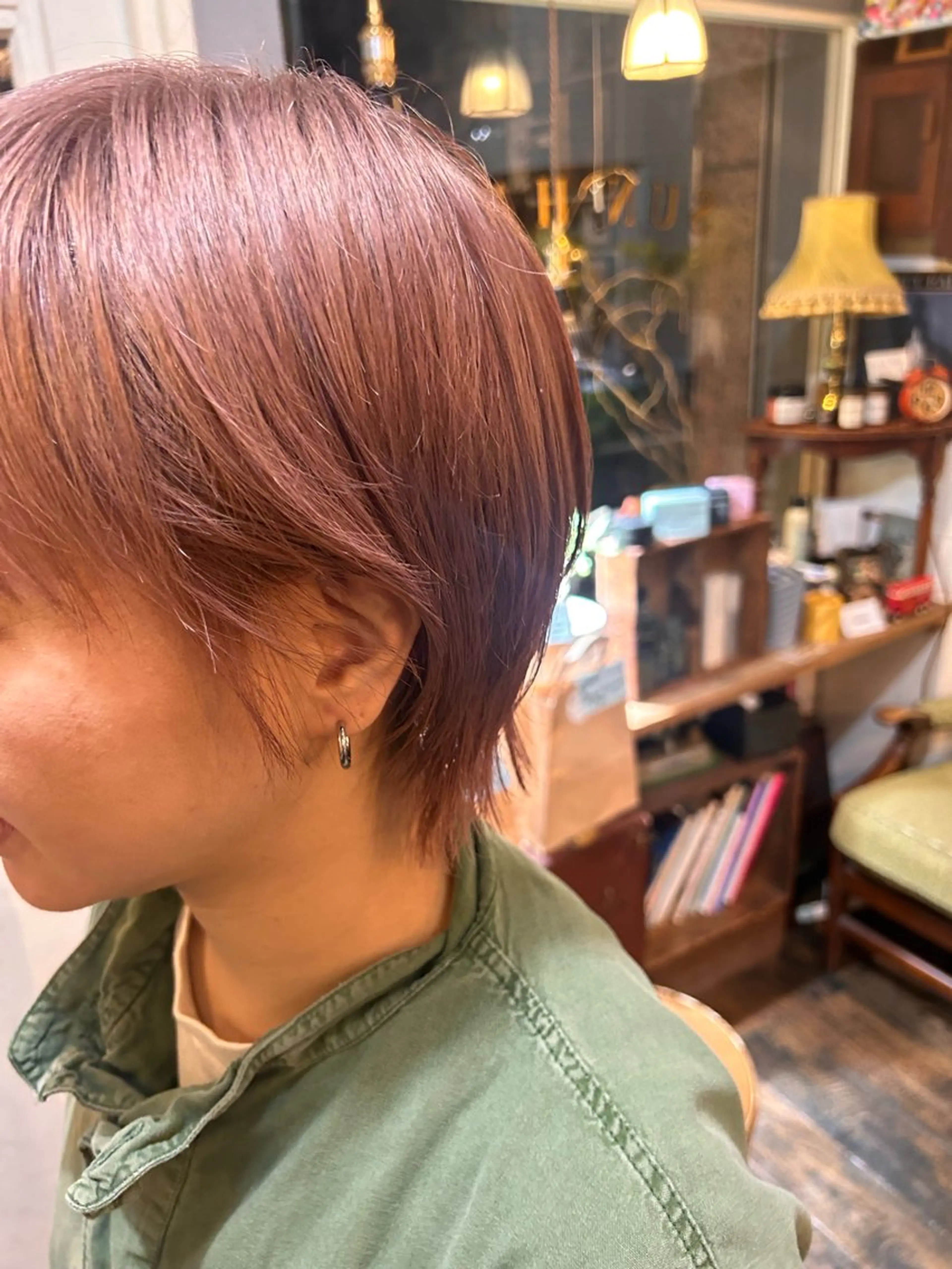 ショート カラー ヘアカラー トリートメント 清水千優/パーマ/ メンズパーマのヘアスタイル