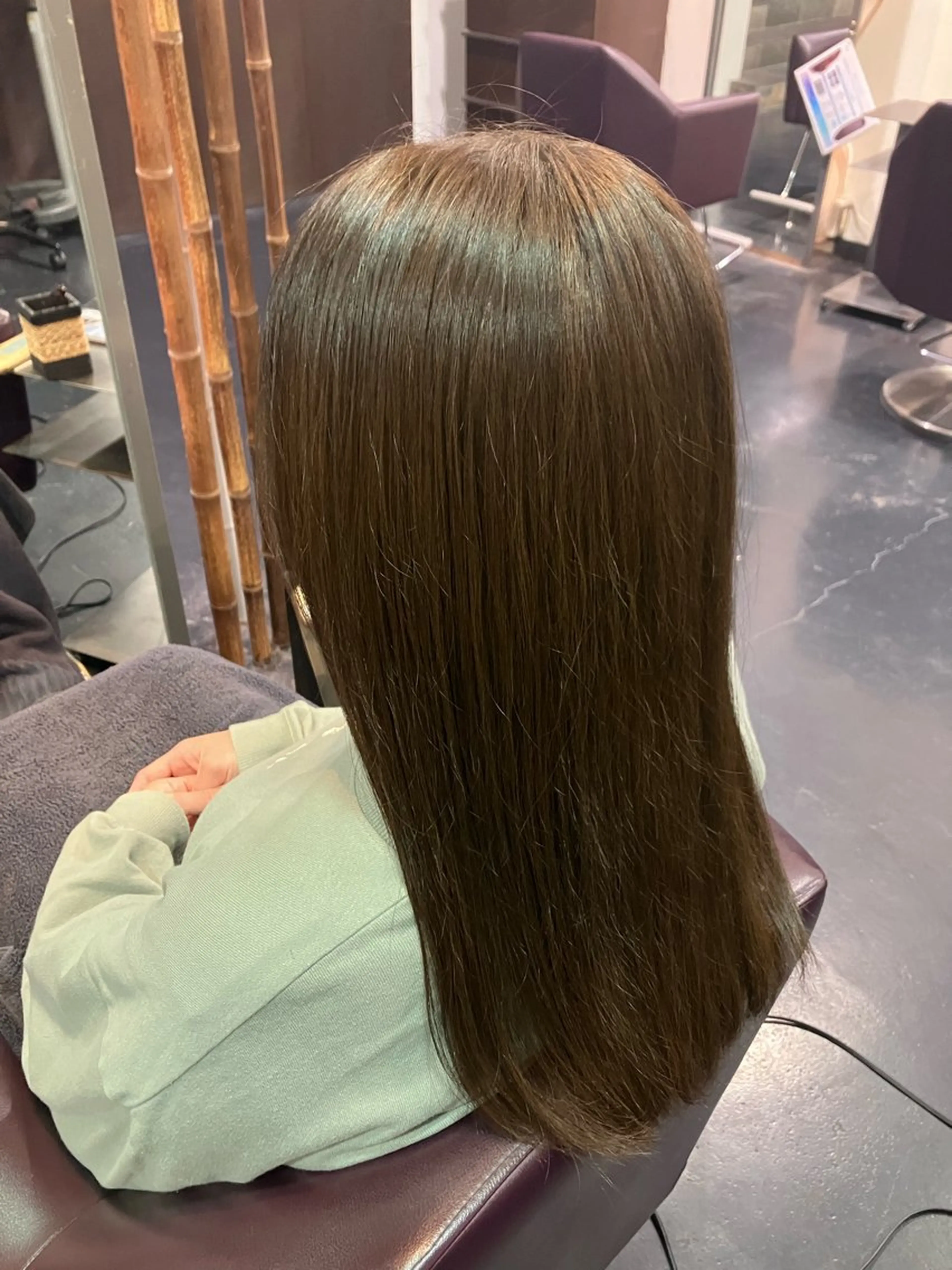 カラー ベージュカラー イルミナカラー オリーブベージュ CUT純 kirinaのヘアスタイル