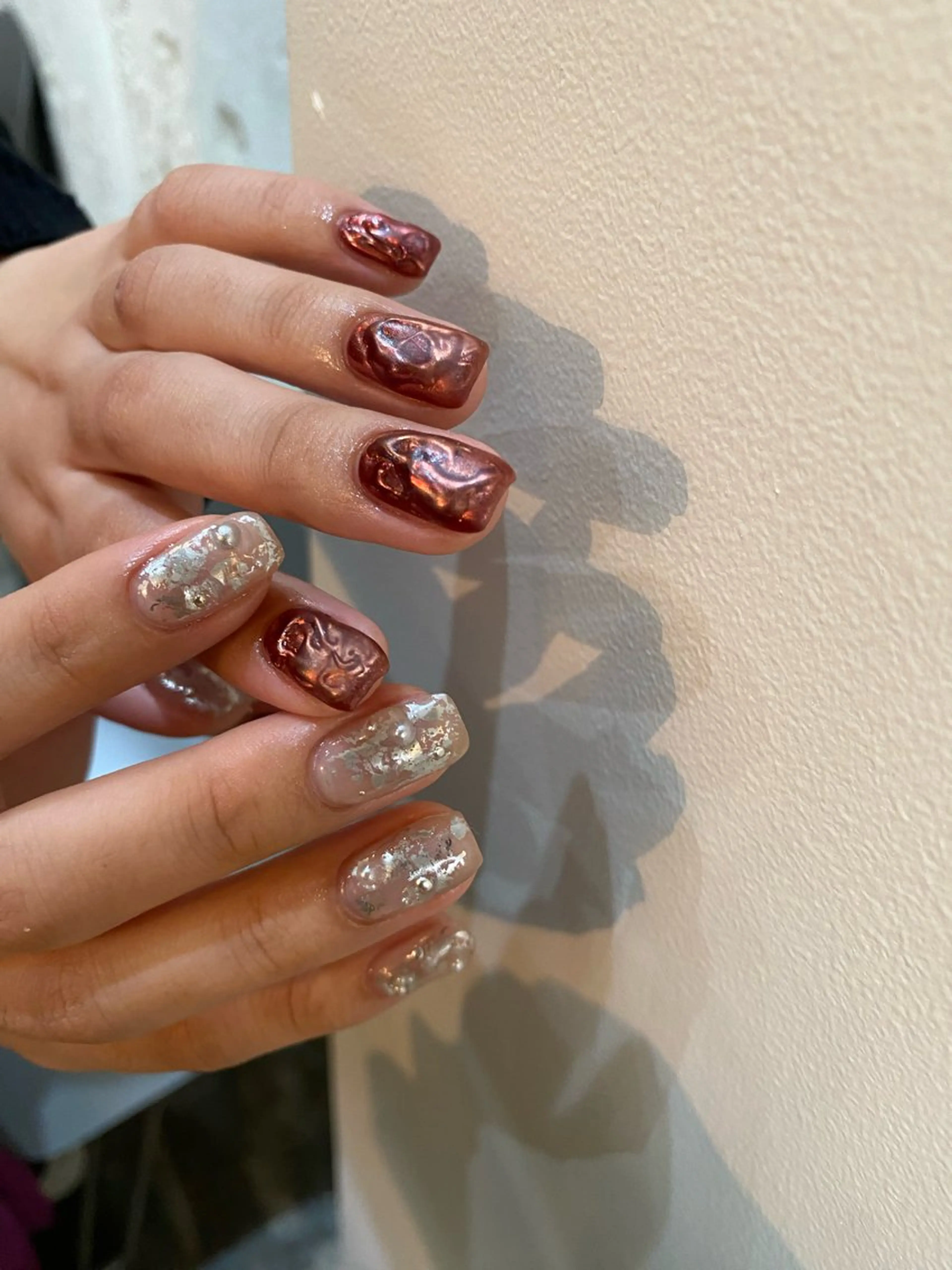 ネイル マットネイル ミラーネイル ハンドネイル nable.所属・栗林 実莉のネイルデザイン