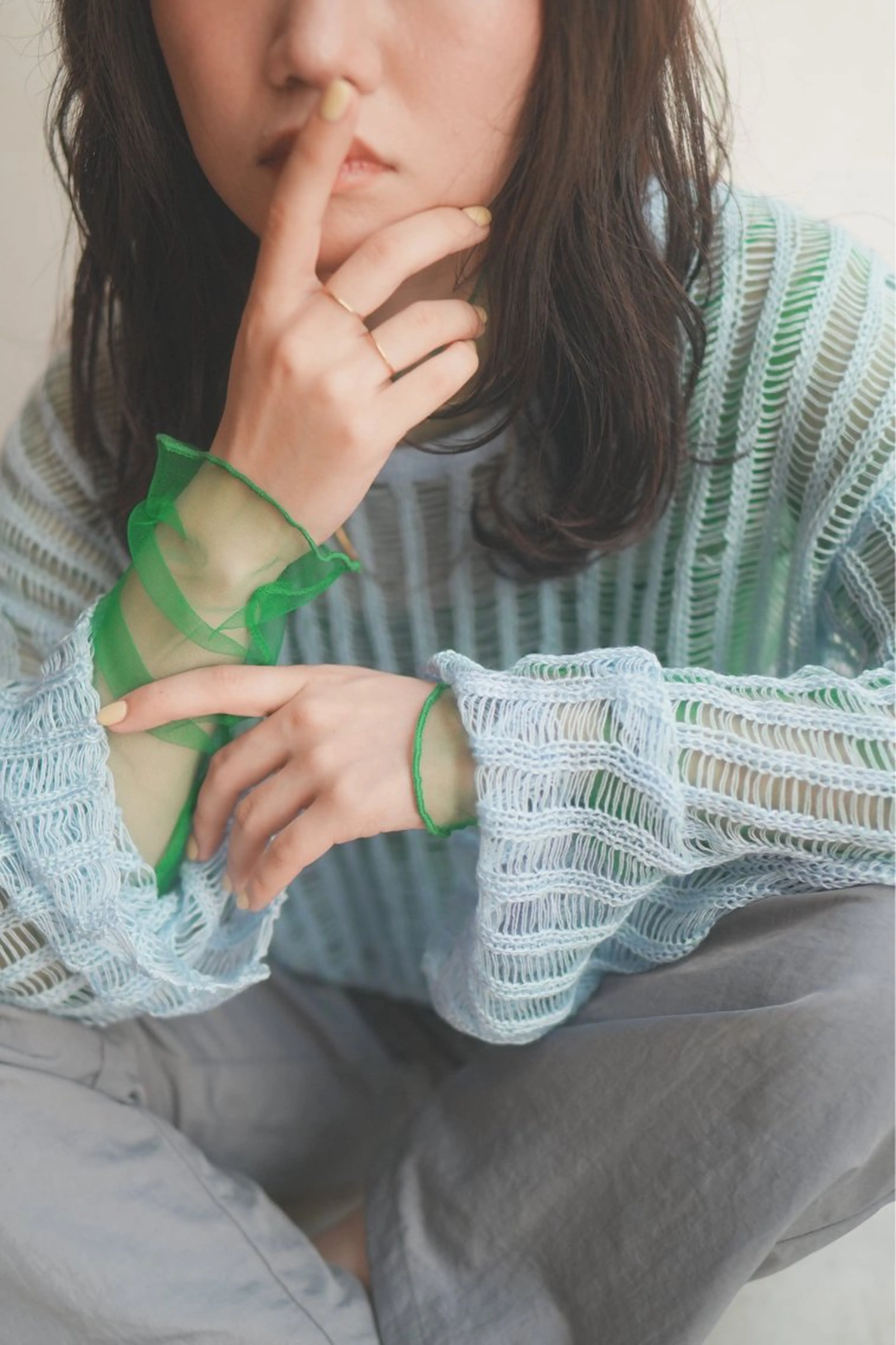 ロング ヘアアレンジ hina💟 透明感カラーのヘアスタイル