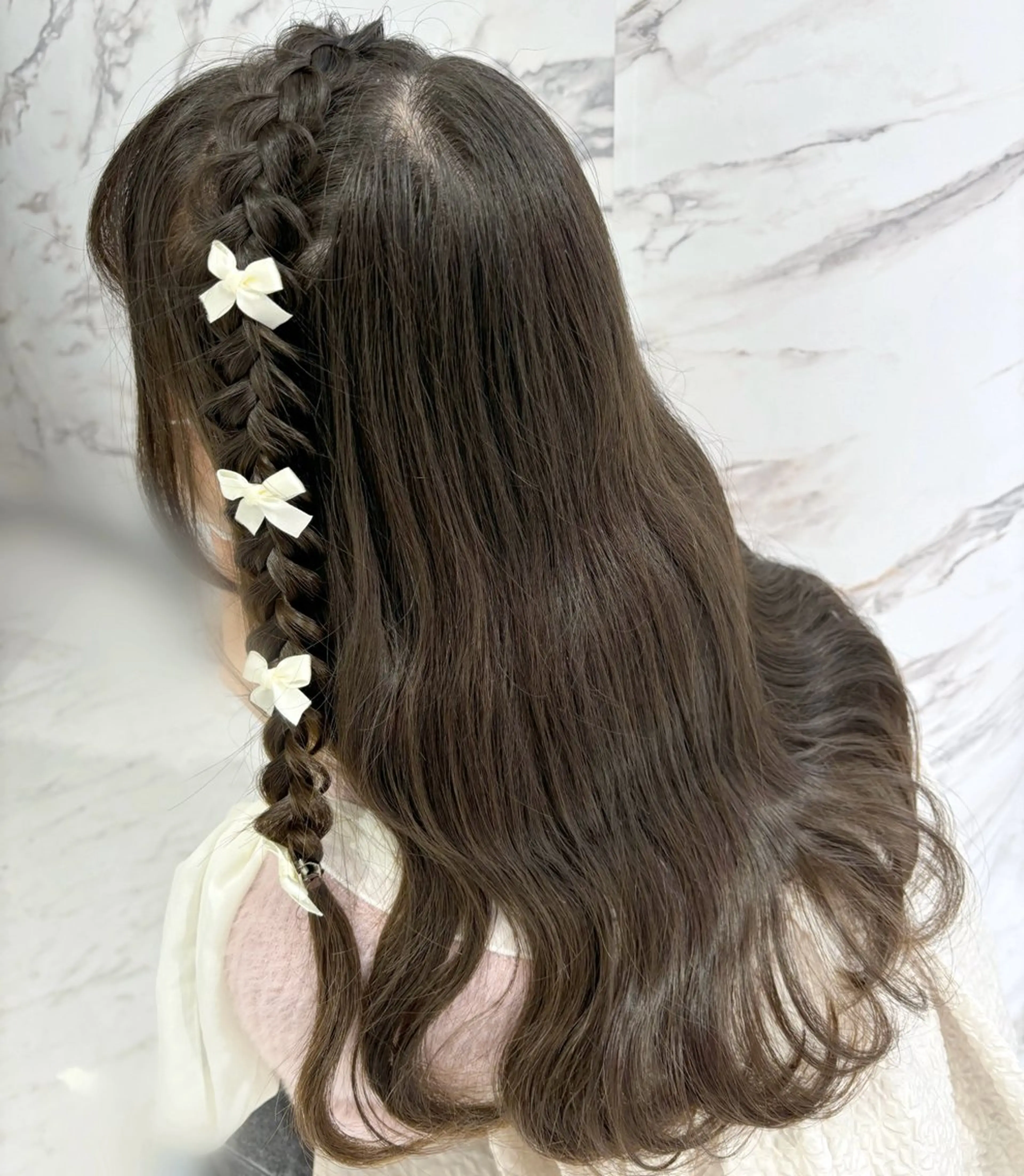 ロング ヘアアレンジ 韓国風ヘア 後藤 瑠菜のヘアスタイル