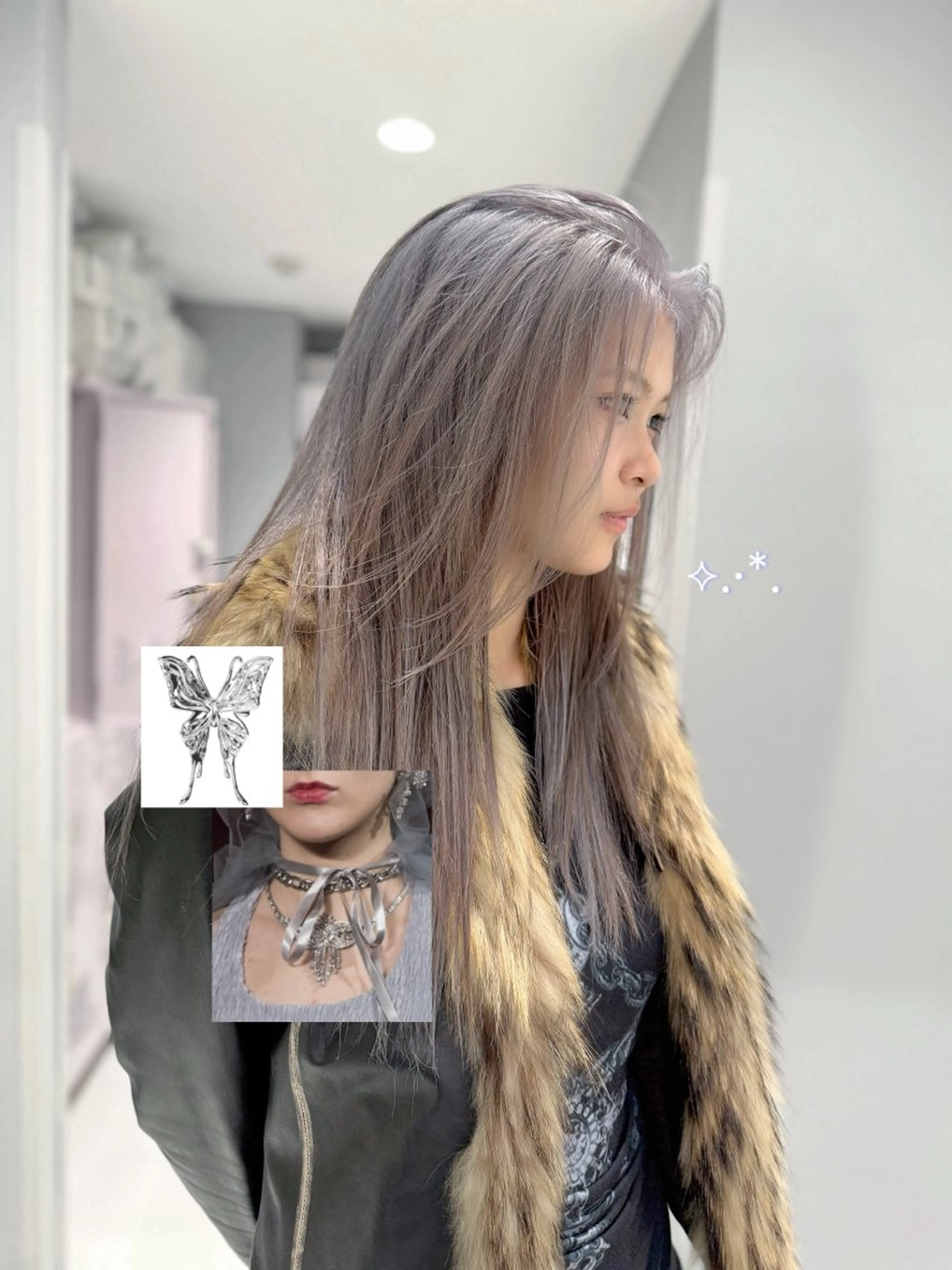 ロング カラー 艶 ケアブリーチ 🎀🩵RISAのヘアスタイル