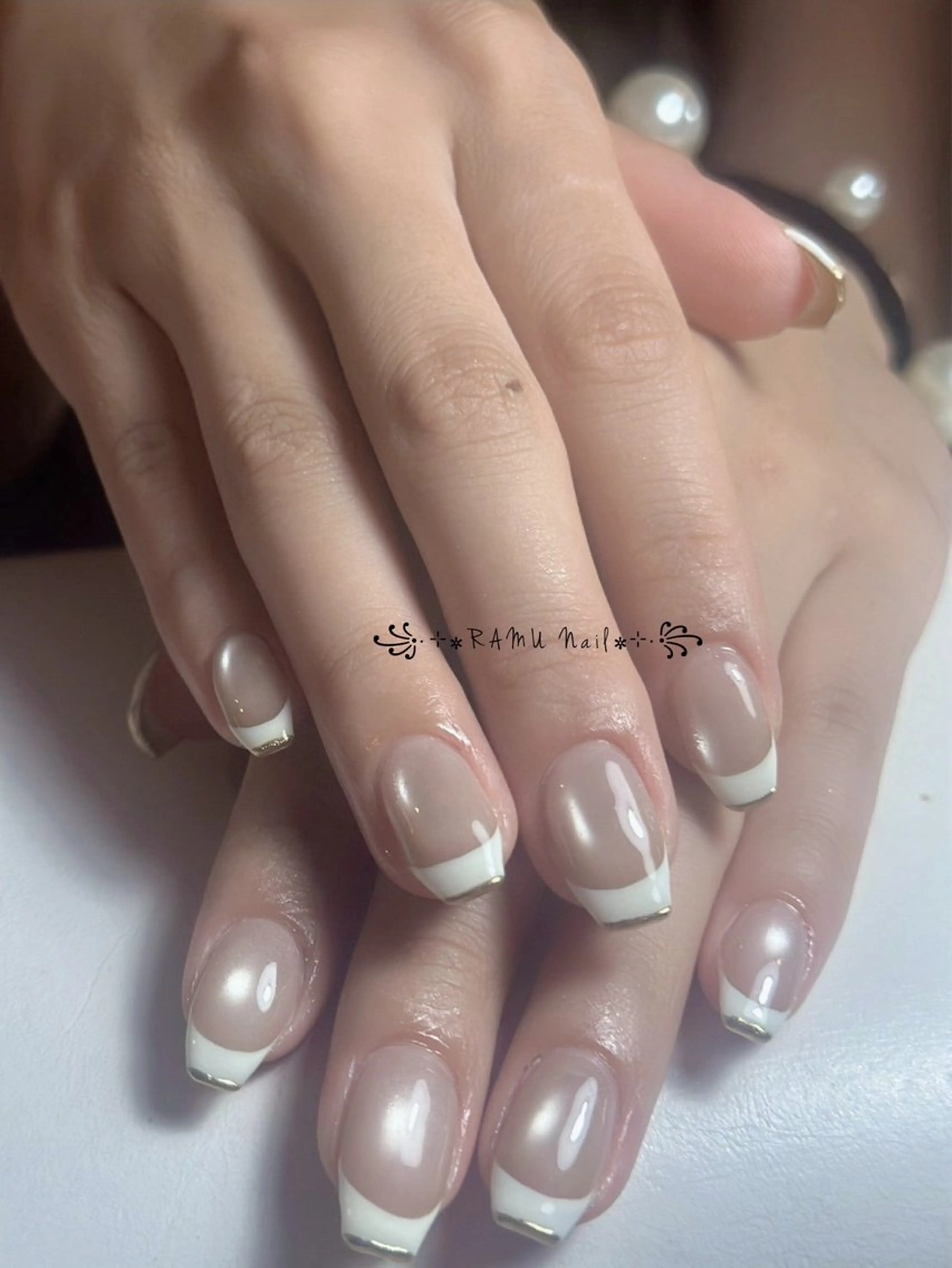 ネイル キラキラネイル マグネットネイル ミラーネイル ピンク 夏ネイル ハンドネイル RAMU Nail 恵比寿店のネイルデザイン