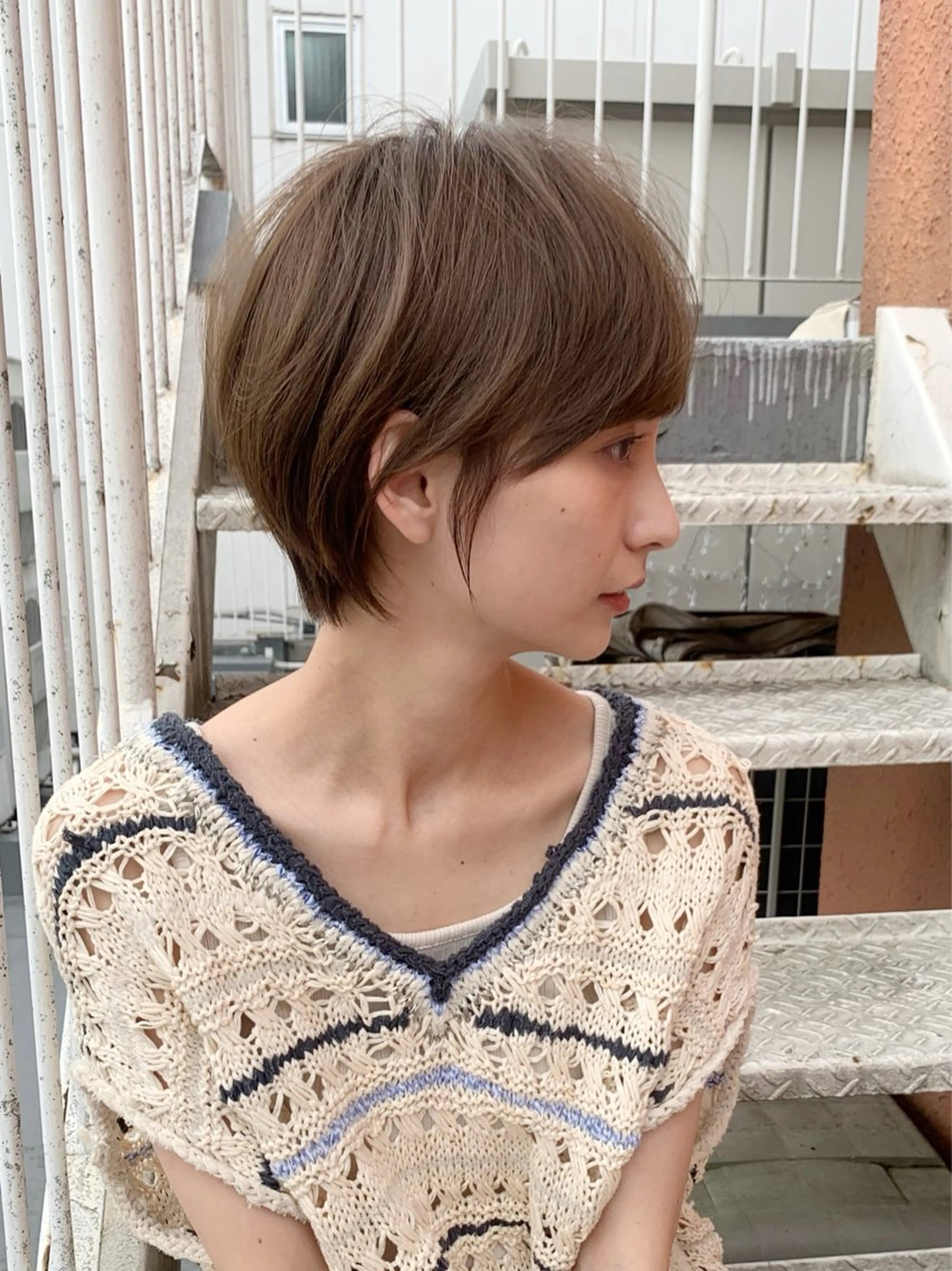 ショート カット トリートメント 縮毛矯正/ショート/ レイヤー/畑中正敏のヘアスタイル