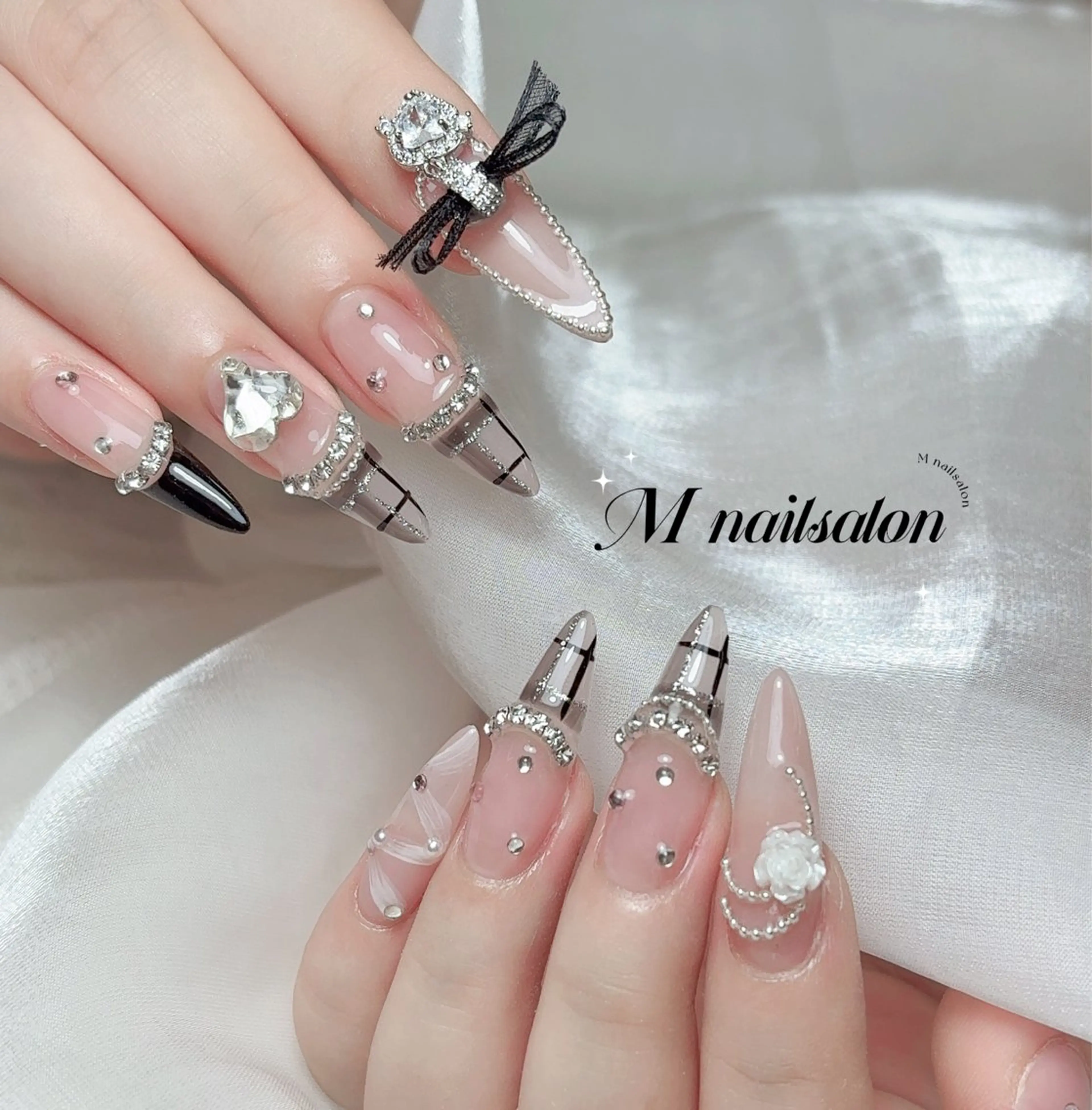 ネイル ハンドネイル M🌷nail 長さだし専門店のネイルデザイン