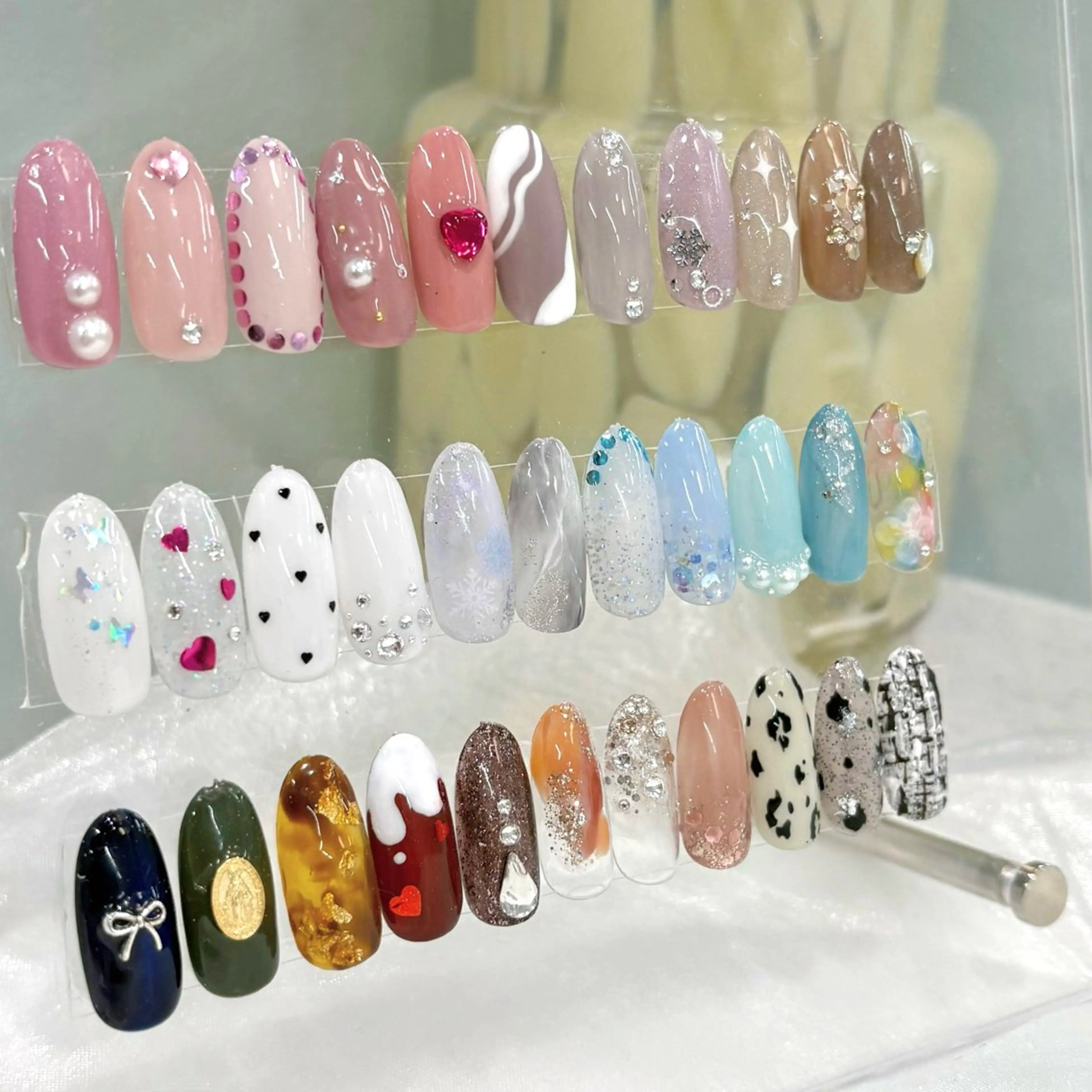 定額デザイン🎀アート両手で2本+ワンカラーの写真