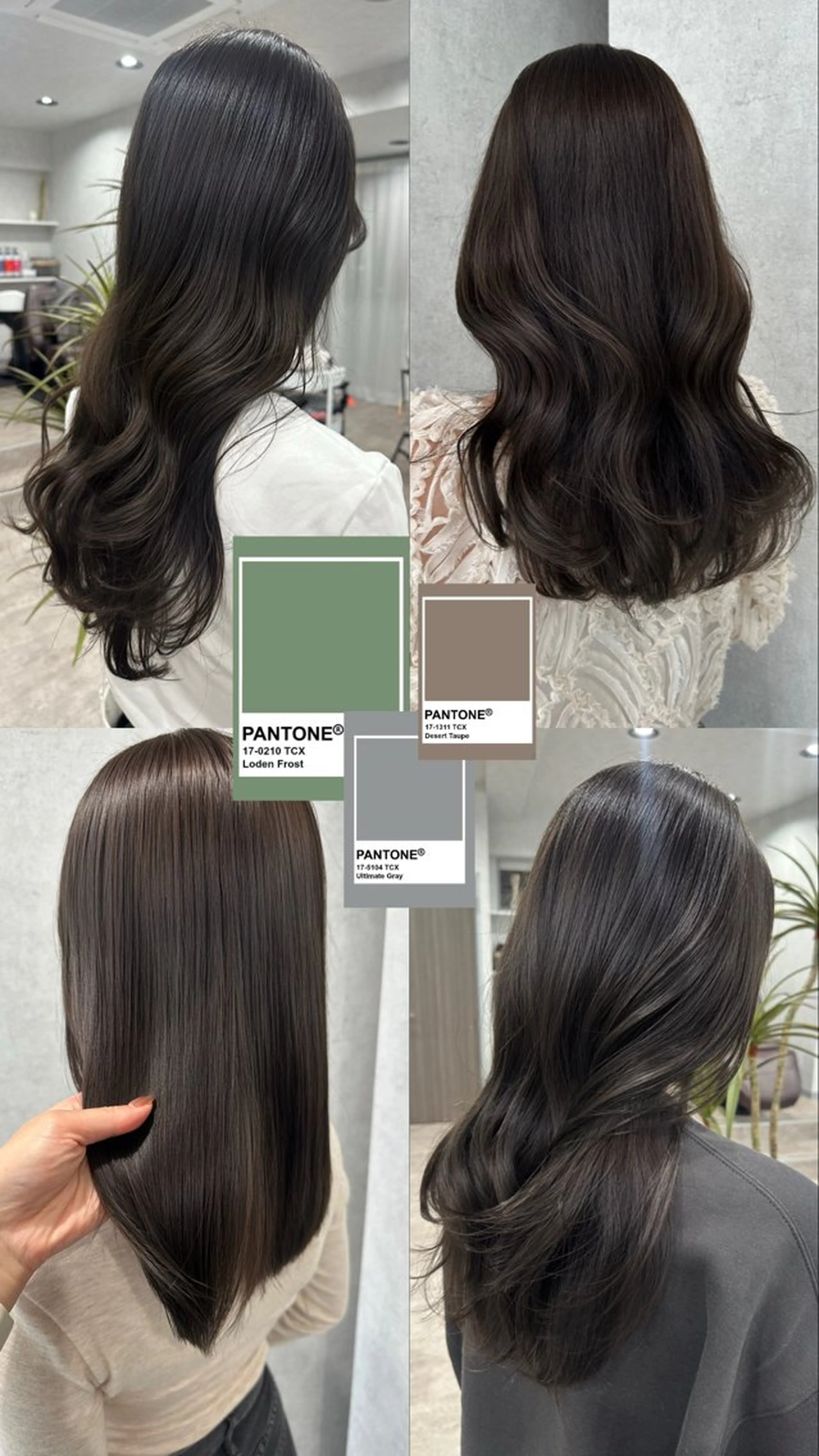 ロング カラー カット ヘアカラー トリートメント 韓国レイヤーカット/ 艶カラー/ noaのヘアスタイル