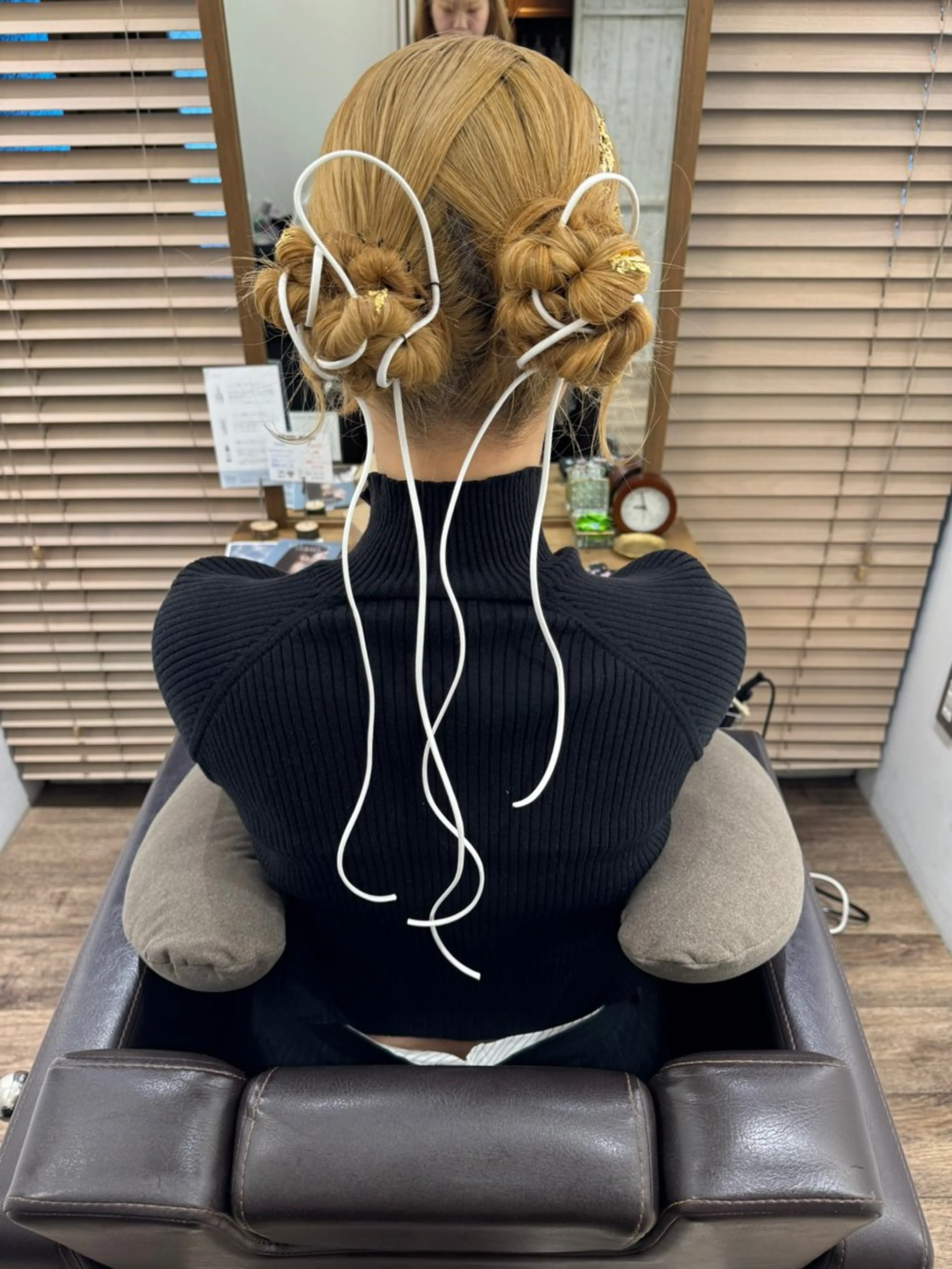 ロング ヘアアレンジ 立川 奈那子のヘアスタイル