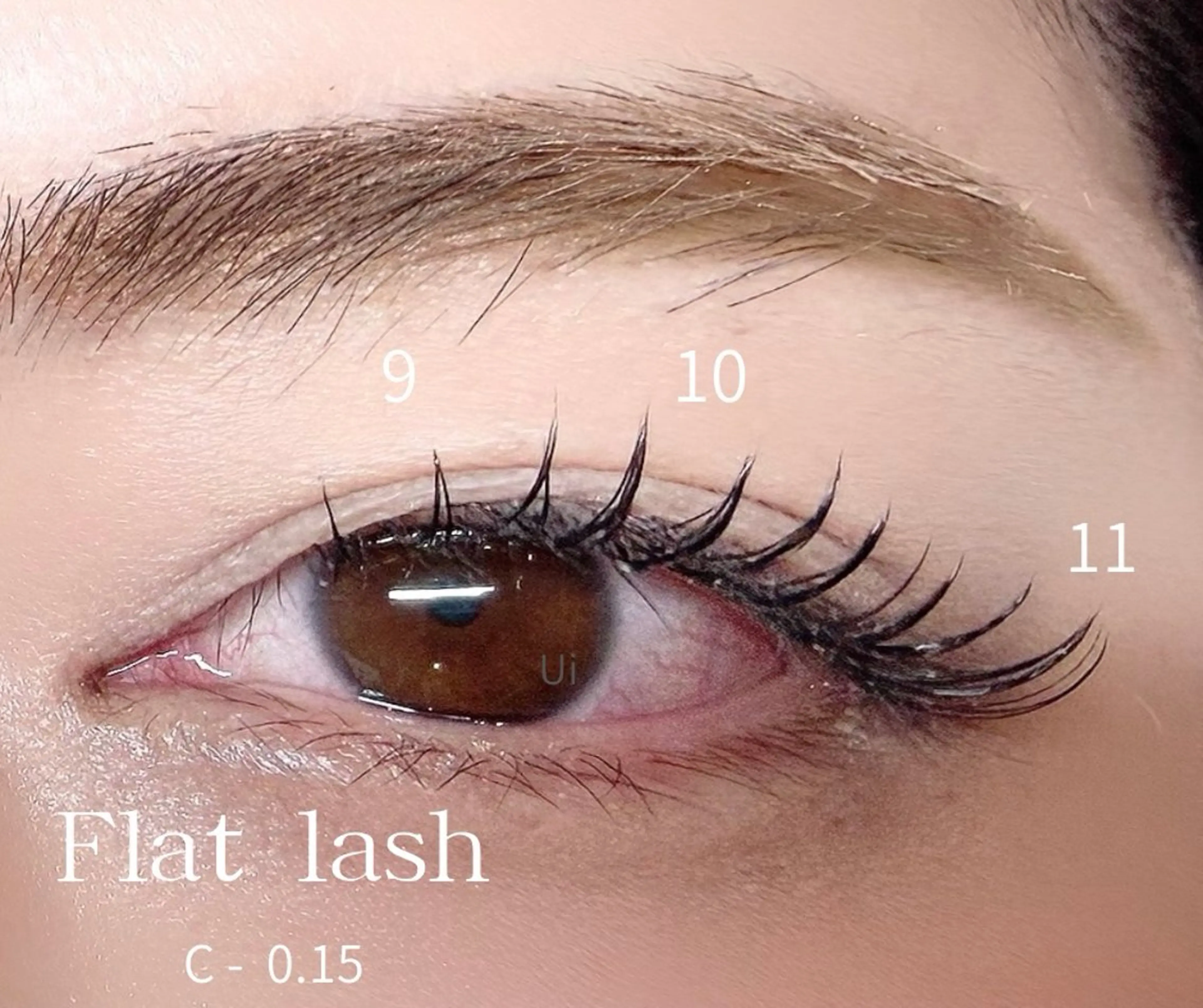 マツエク・マツパ 束感まつ毛 フラットラッシュ マツエク Ｕi (うい)のマツエク・マツパデザイン