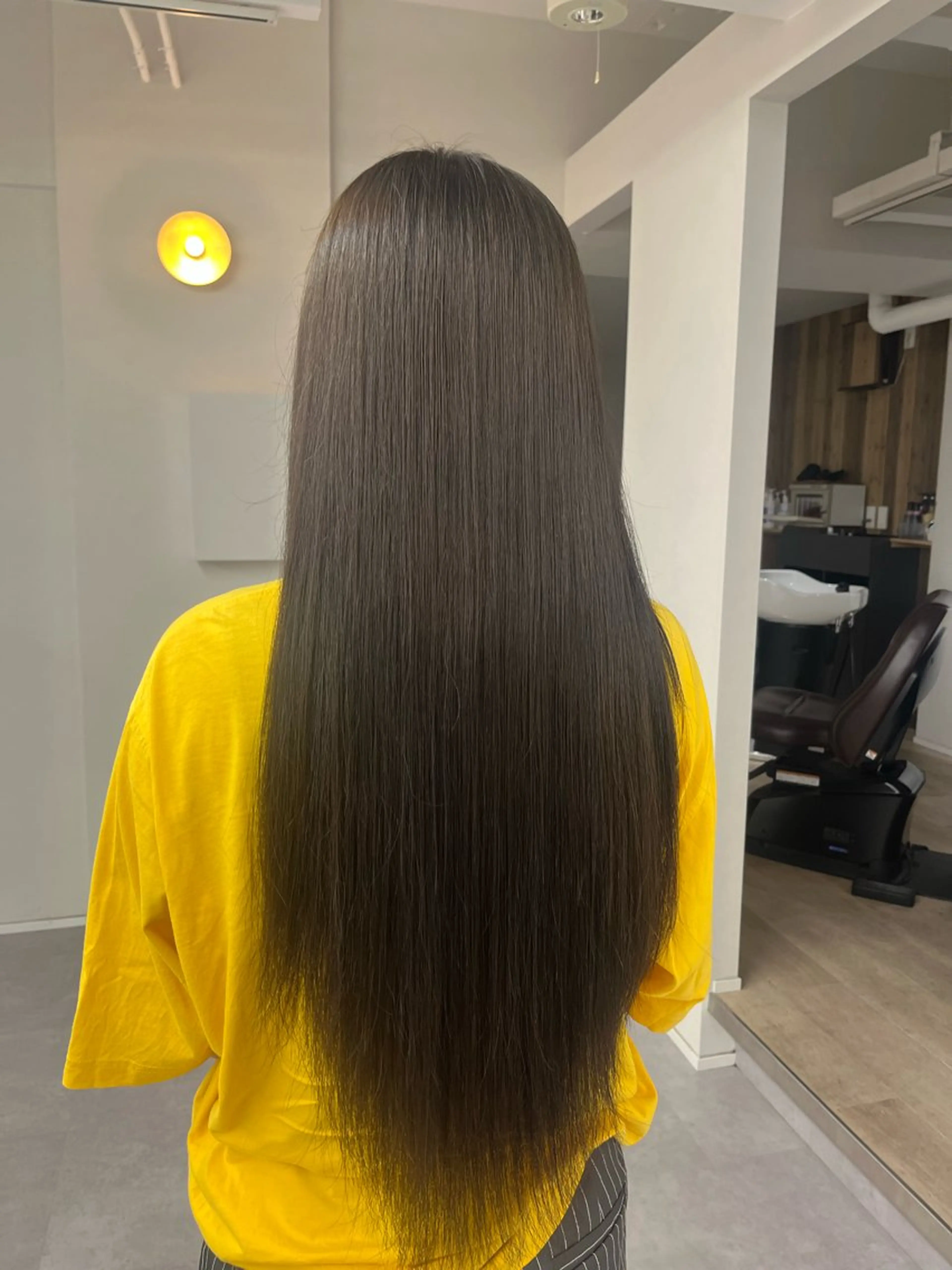 カラー グレージュ オリーブグレージュ オリーブグレー ヘアカラー ひな‪‪︎/暖色 柔color🫧のヘアスタイル