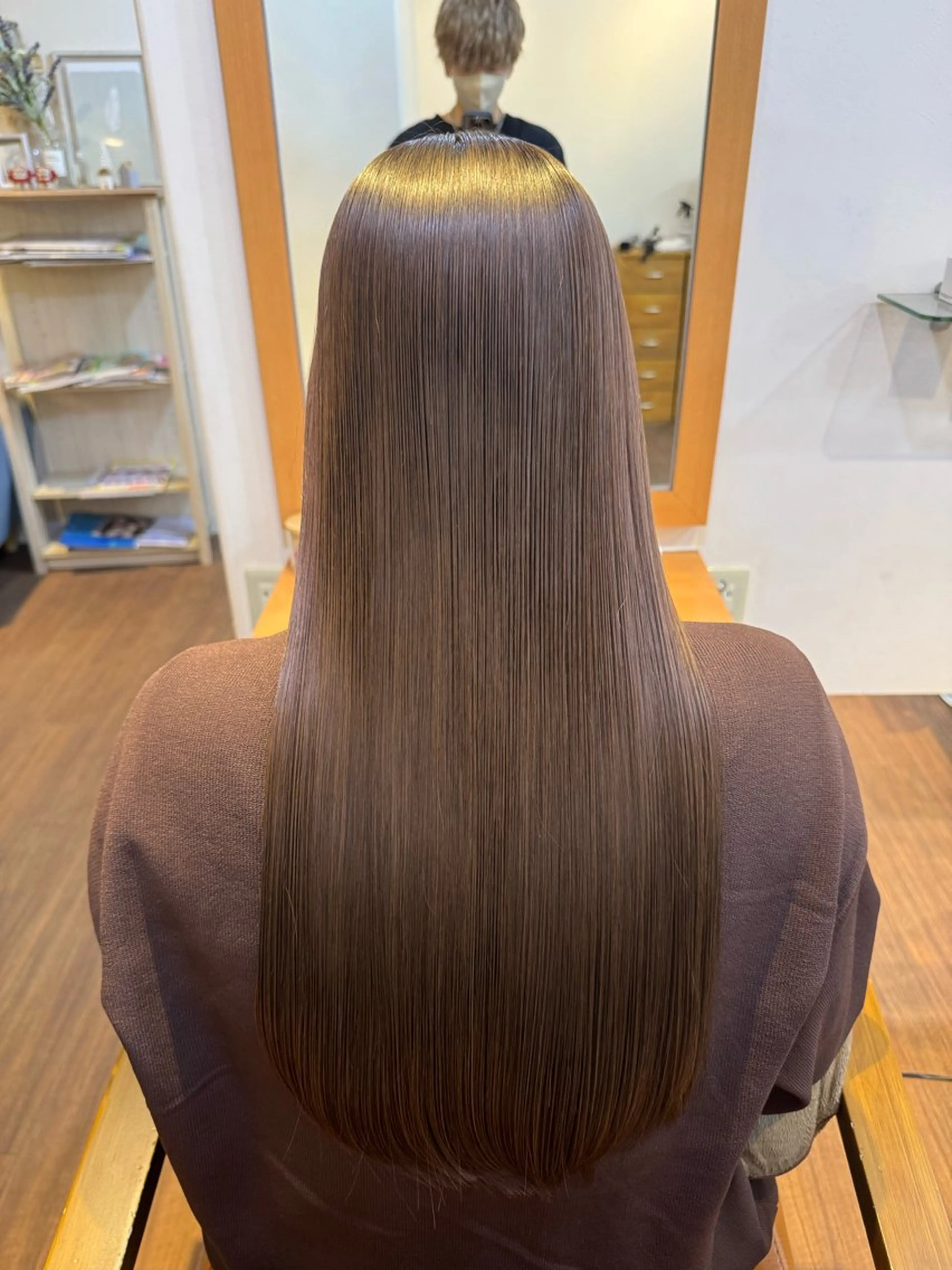 ロング カラー パーマ ヘアカラー トリートメント 蒲田TSUJINO/ 縮毛矯正/髪質改善のヘアスタイル