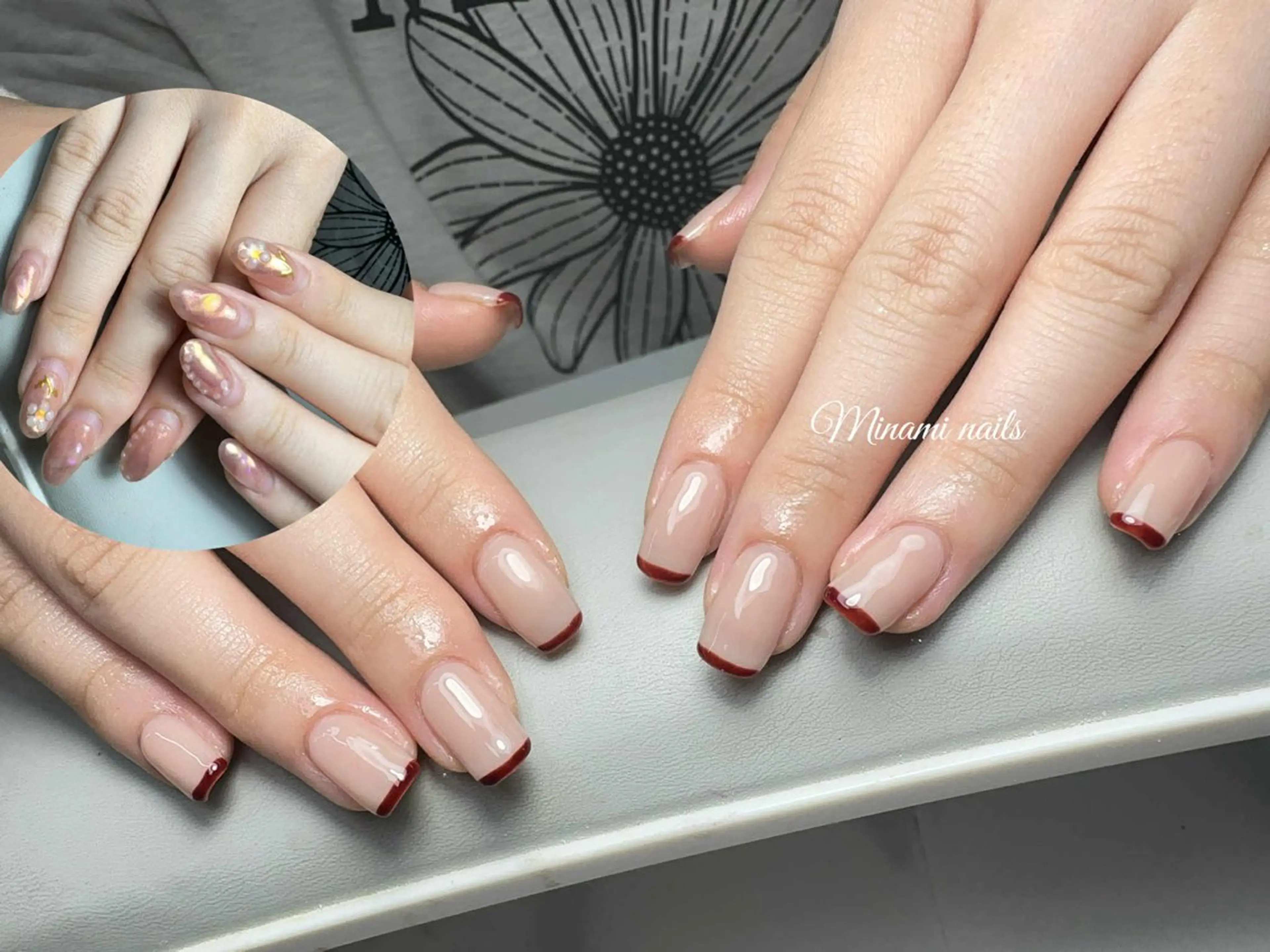 ネイル アートネイル オーロラネイル ガーリー キラキラネイル 韓国ネイル Minami Nailsのネイルデザイン