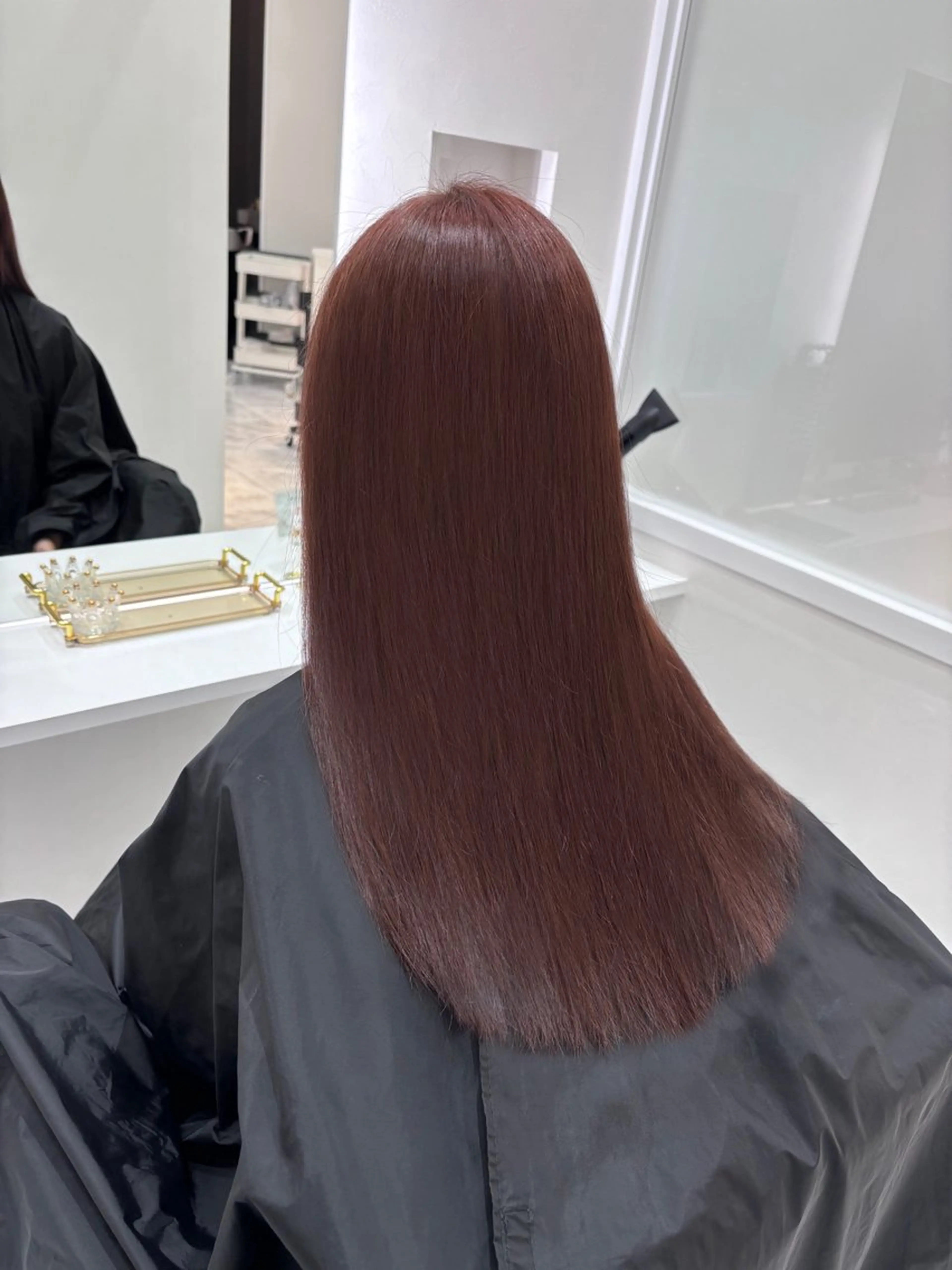 ロング カラー カット ヘアカラー トリートメント こまつ まりやのヘアスタイル