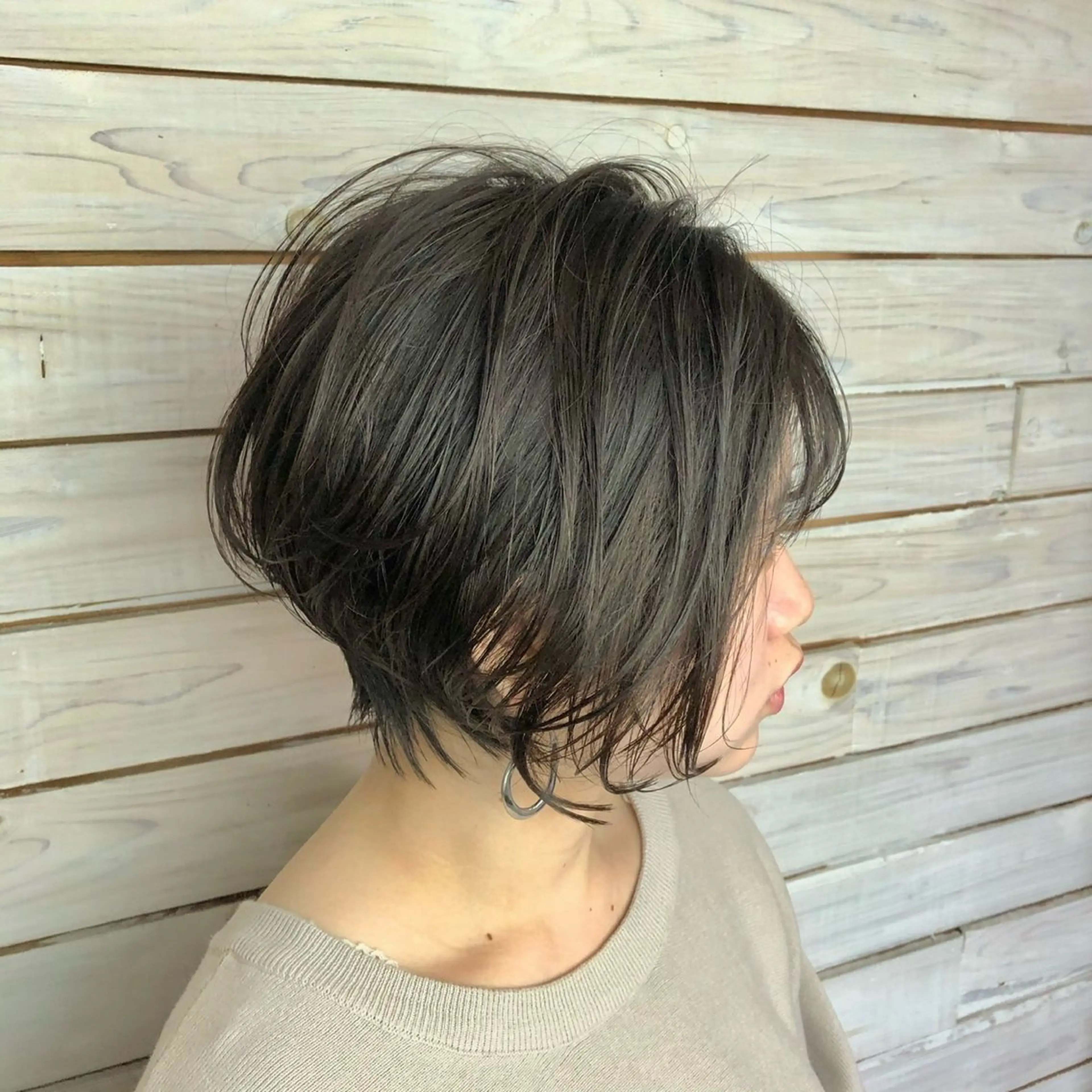 ショート ショートボブ ボブ ショートヘア 松田 慧児のヘアスタイル