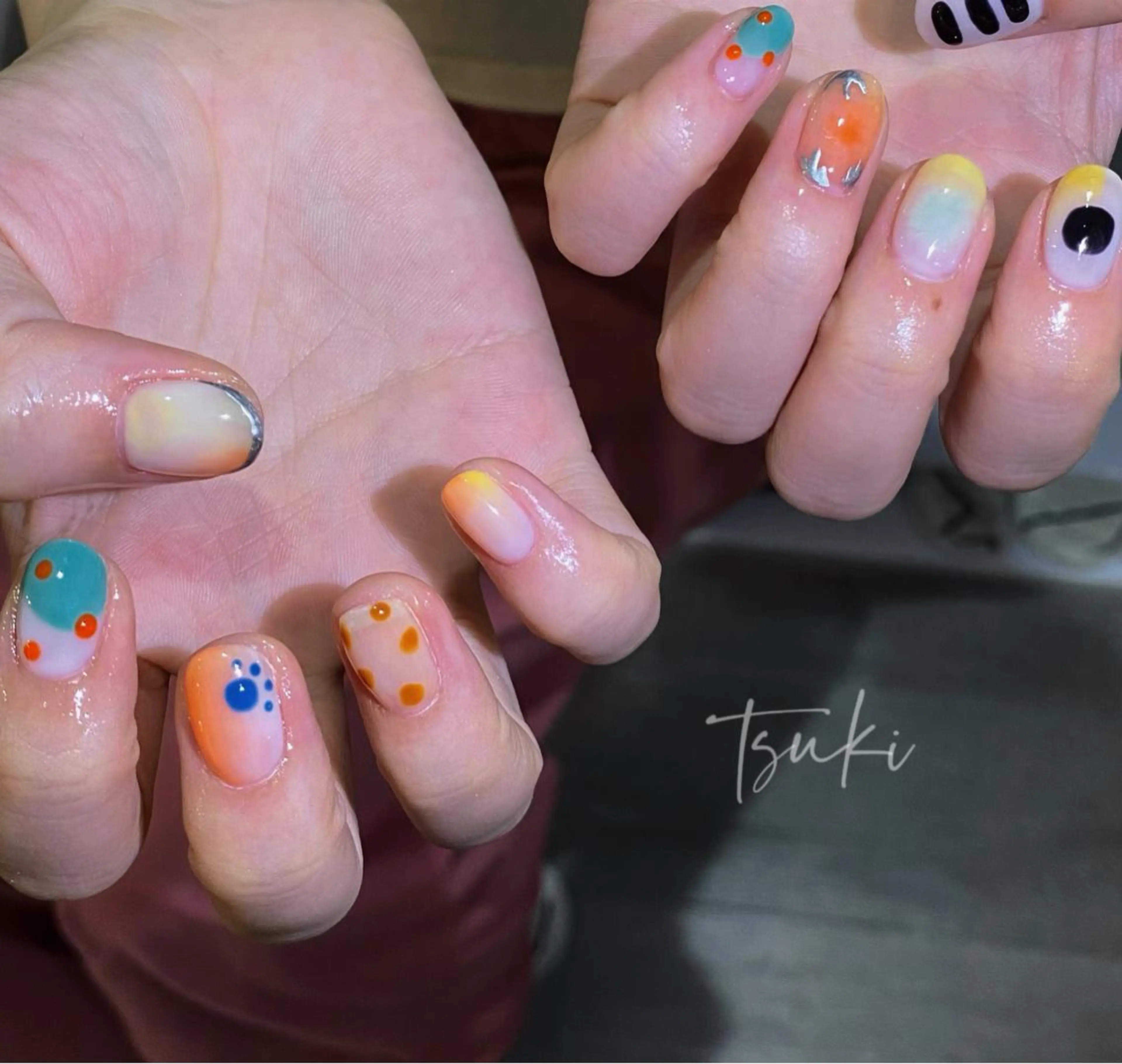 ショート ネイル ハンドネイル フットネイル ハンドケア LUNA Nail salon💕のネイルデザイン