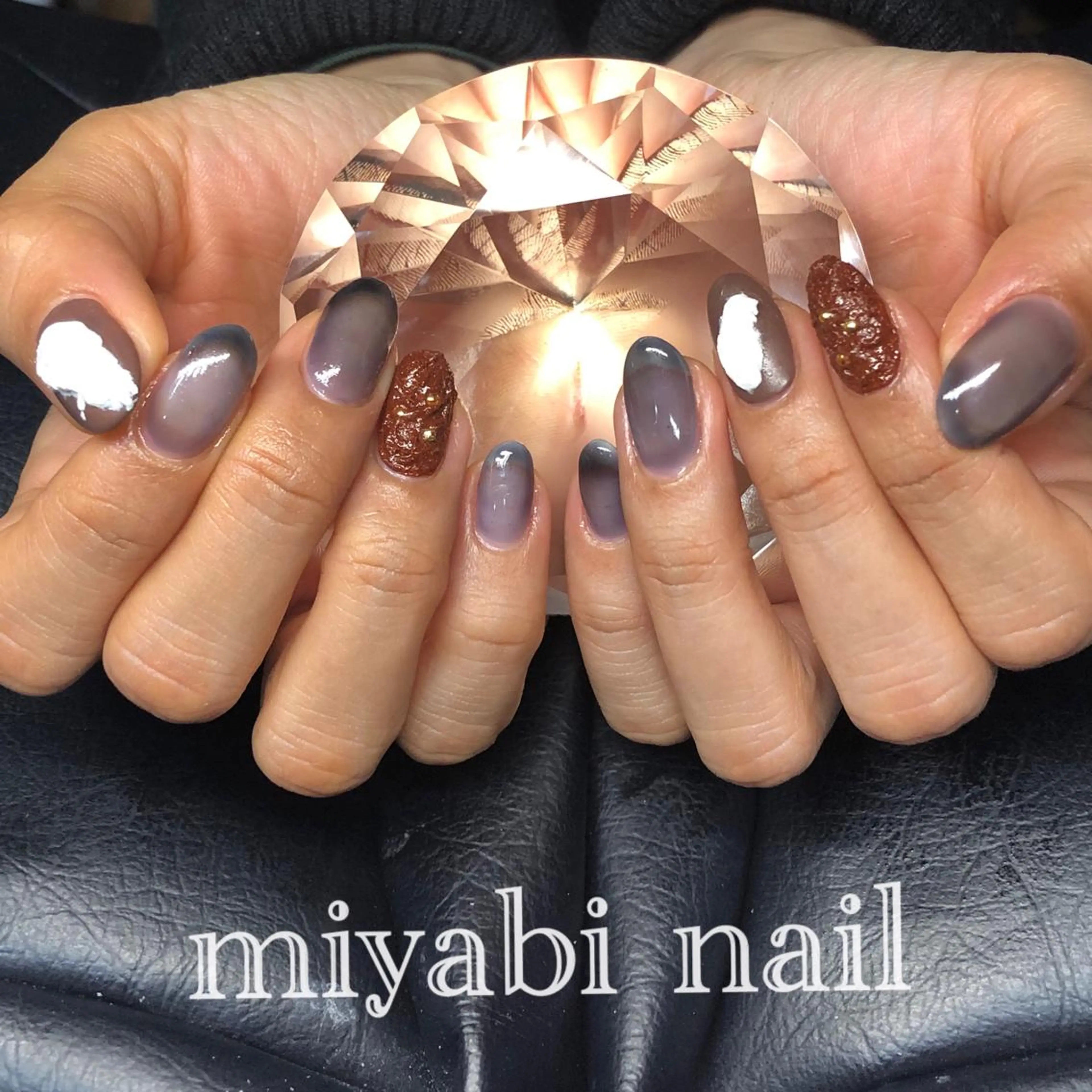 ネイル マットネイル 持ち込み バレンタイン ハンドネイル miyabi nail 桂川駅近くのネイルデザイン