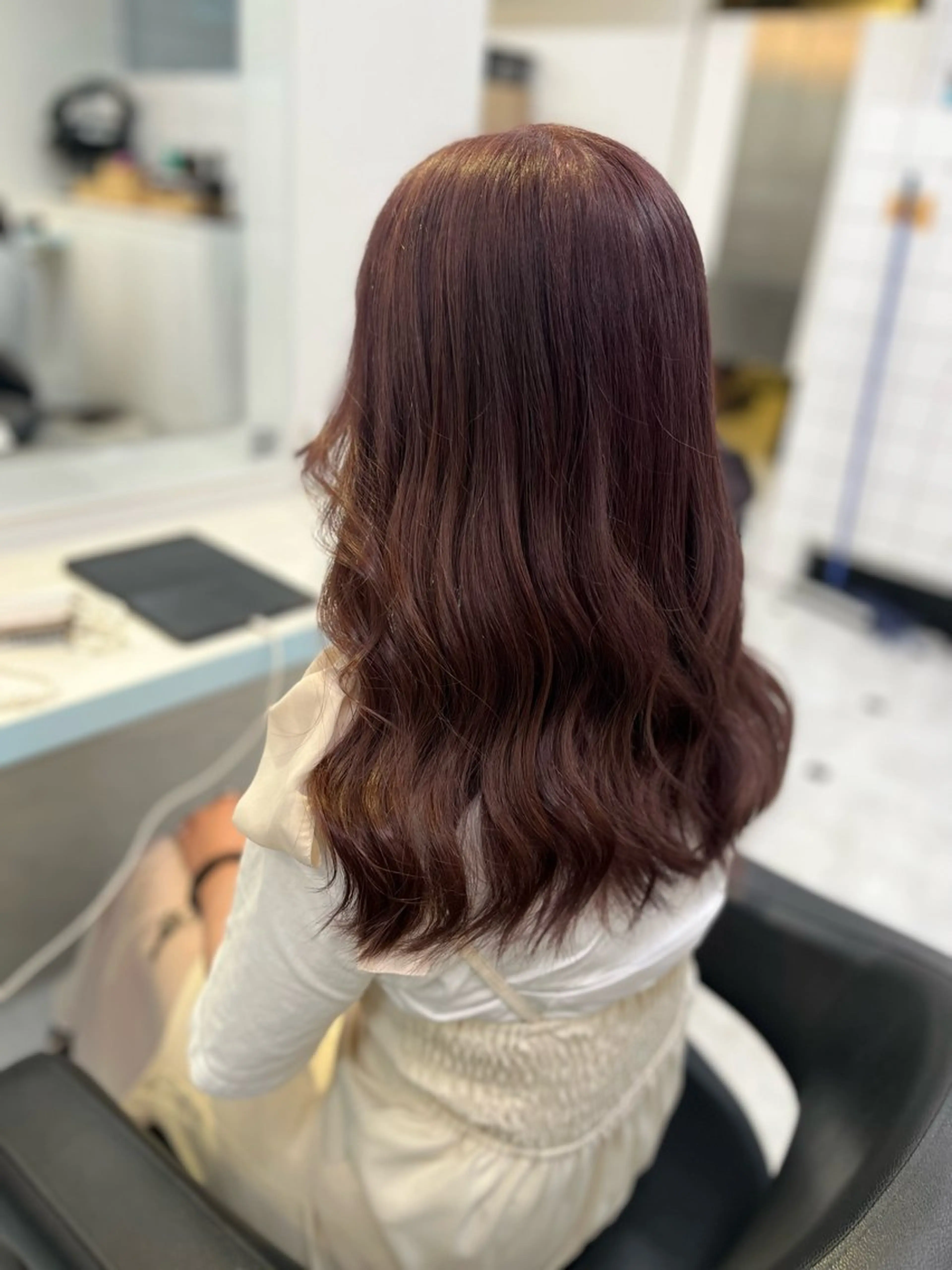 ミディアム カラー ヘアアレンジ 愛されカラー🩷 はるなのヘアスタイル