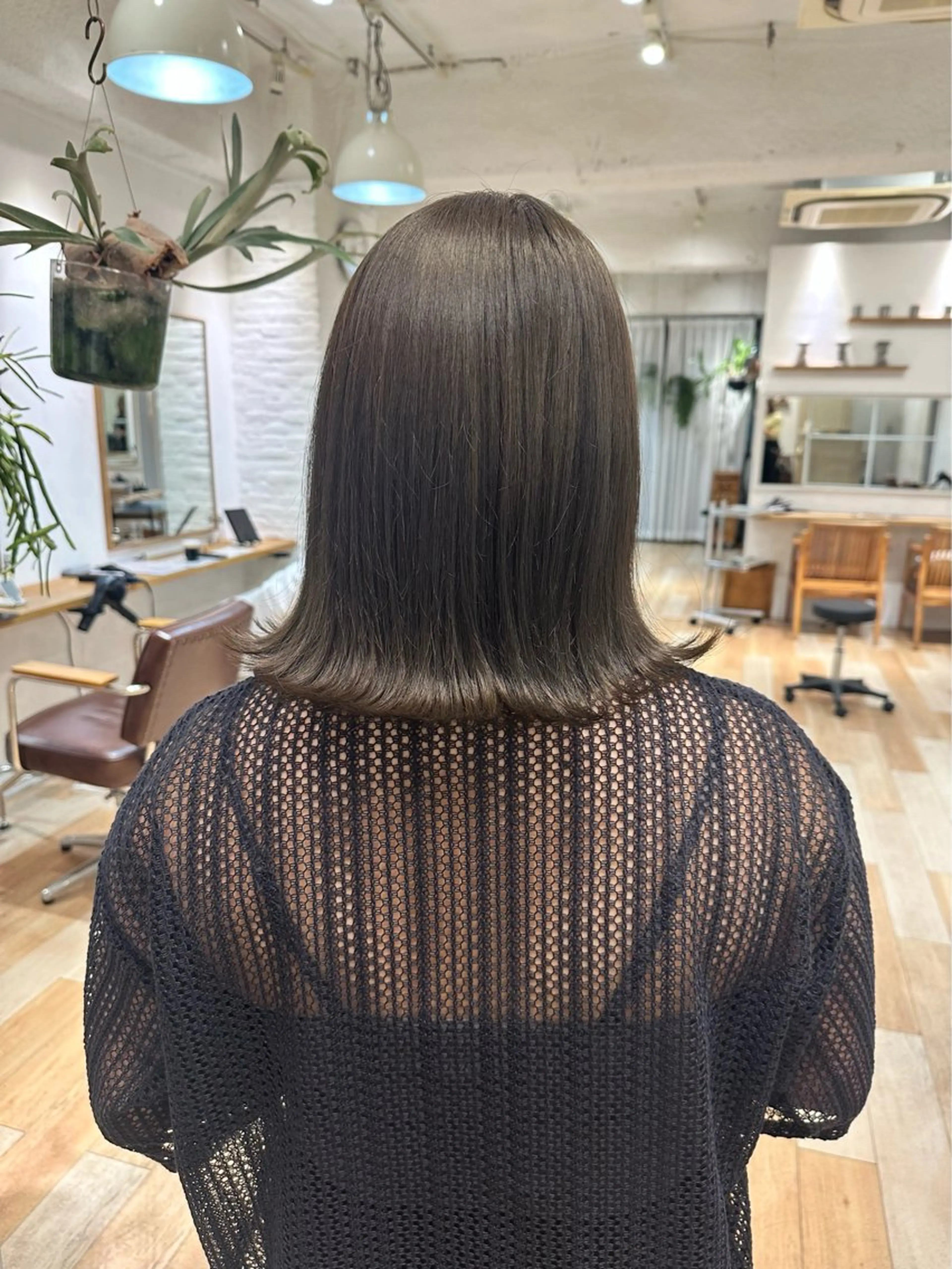 ミディアム カラー 縮毛矯正/透け感 カラー🎀♡mariのヘアスタイル