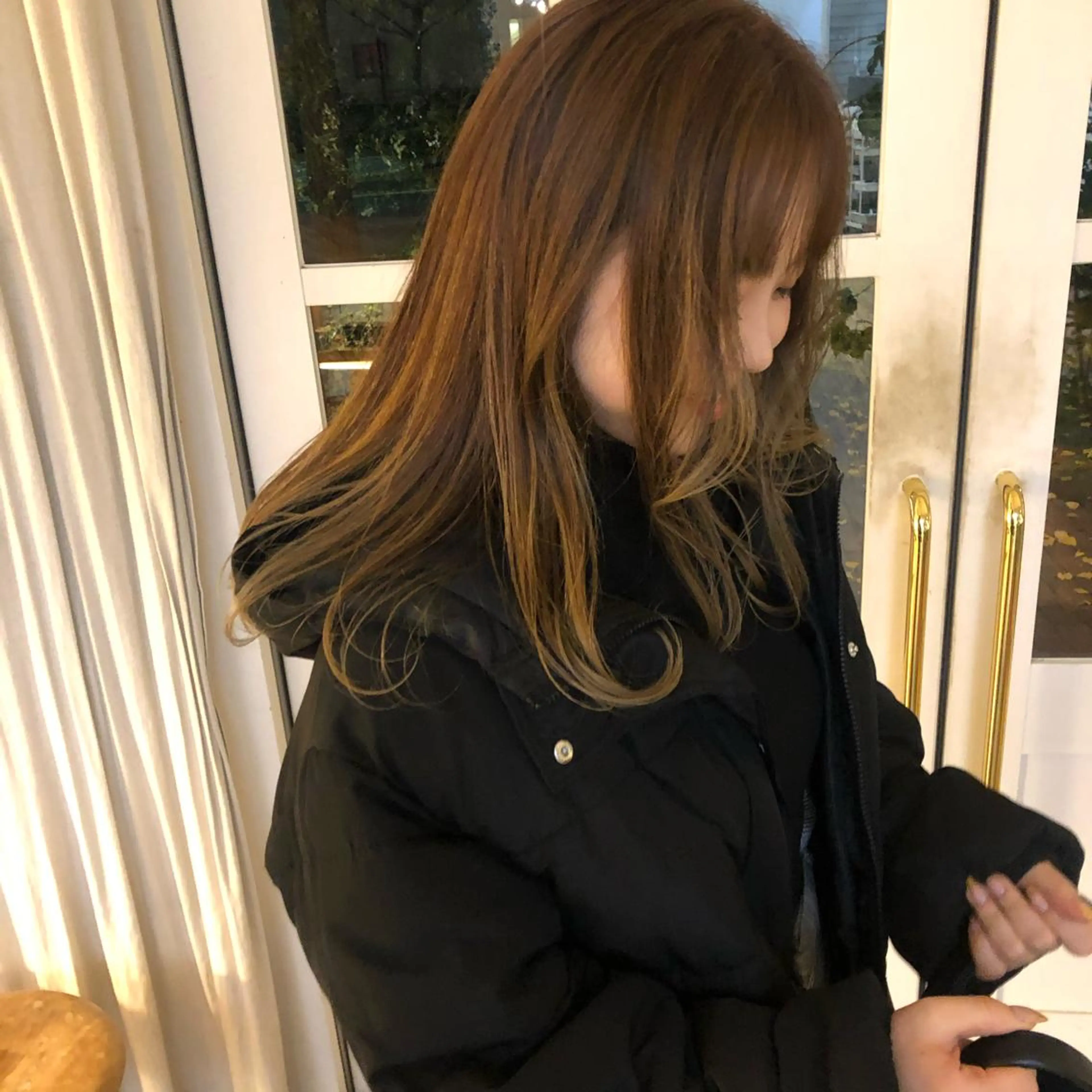 ロング カラー qpula misuzuのヘアスタイル
