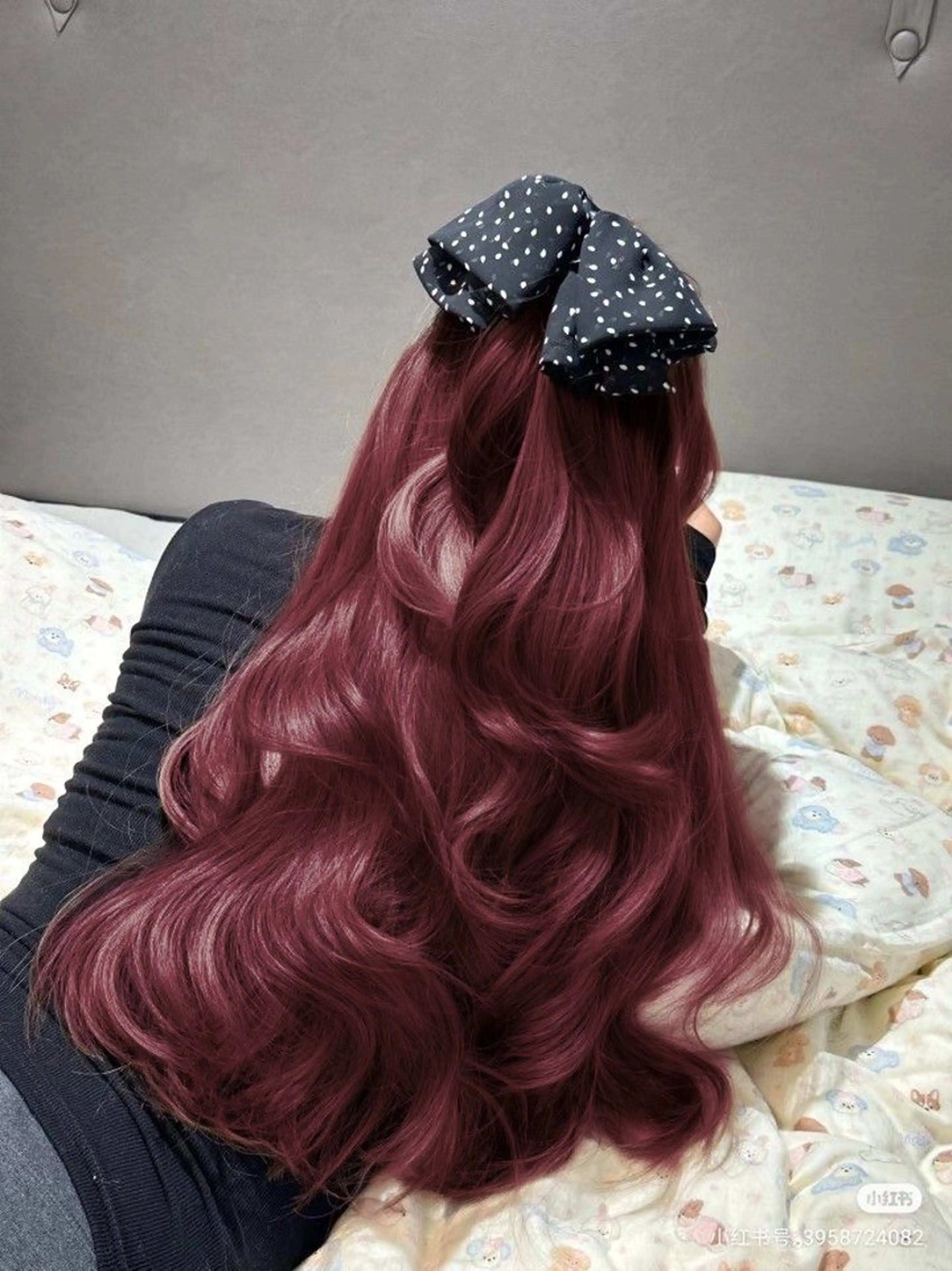 セミロング カラー ヘアアレンジ ケアカラー ヘアカラー ヘッドスパ ヘアセット ♥️暖色／深みレッド ♥️渋谷/らいるのヘアスタイル