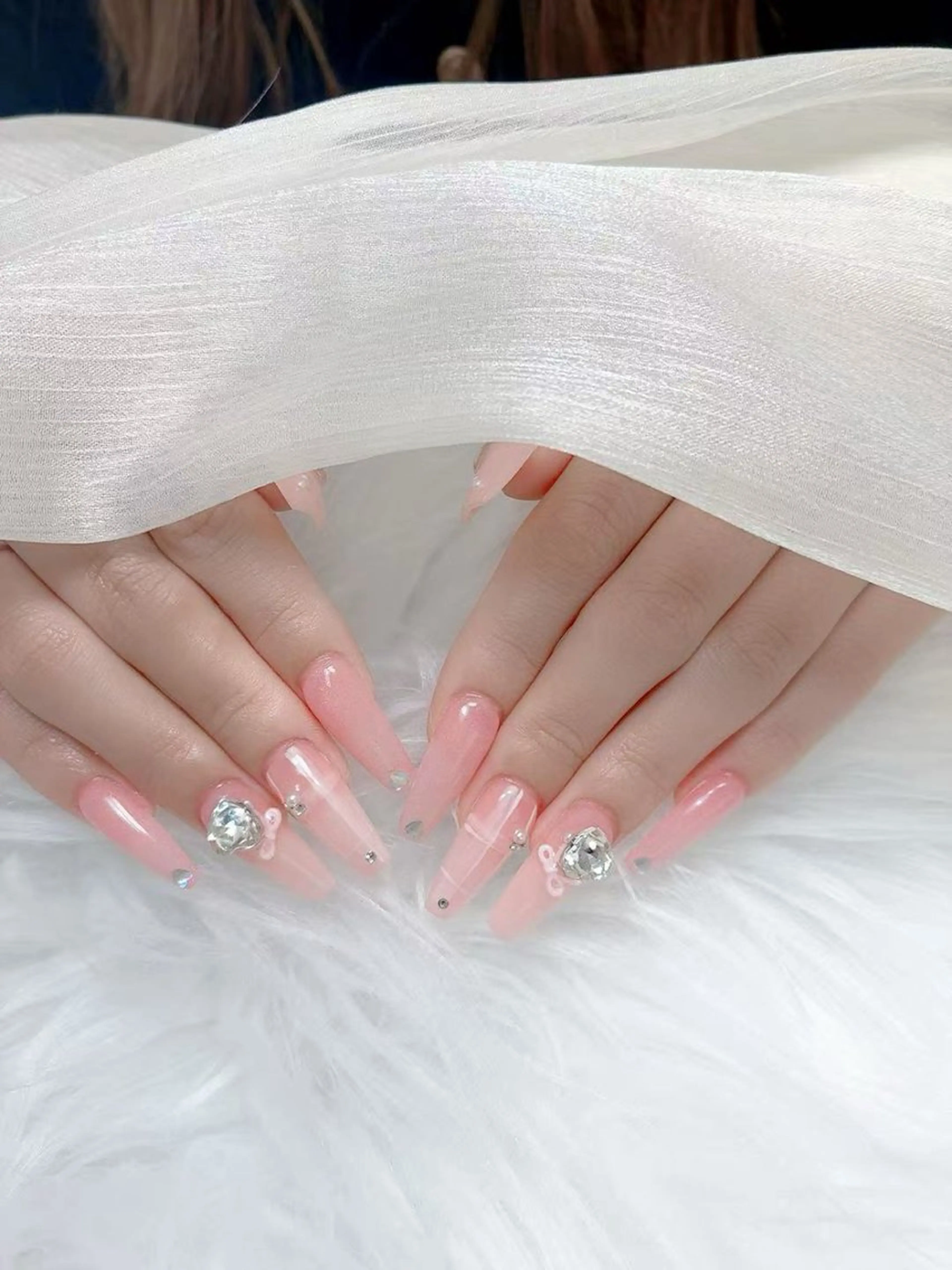 ネイル アニマル柄 チークネイル フラッシュネイル フットネイル フレンチネイル ハンドネイル B·U Nail大宮 長さだし専門店のネイルデザイン