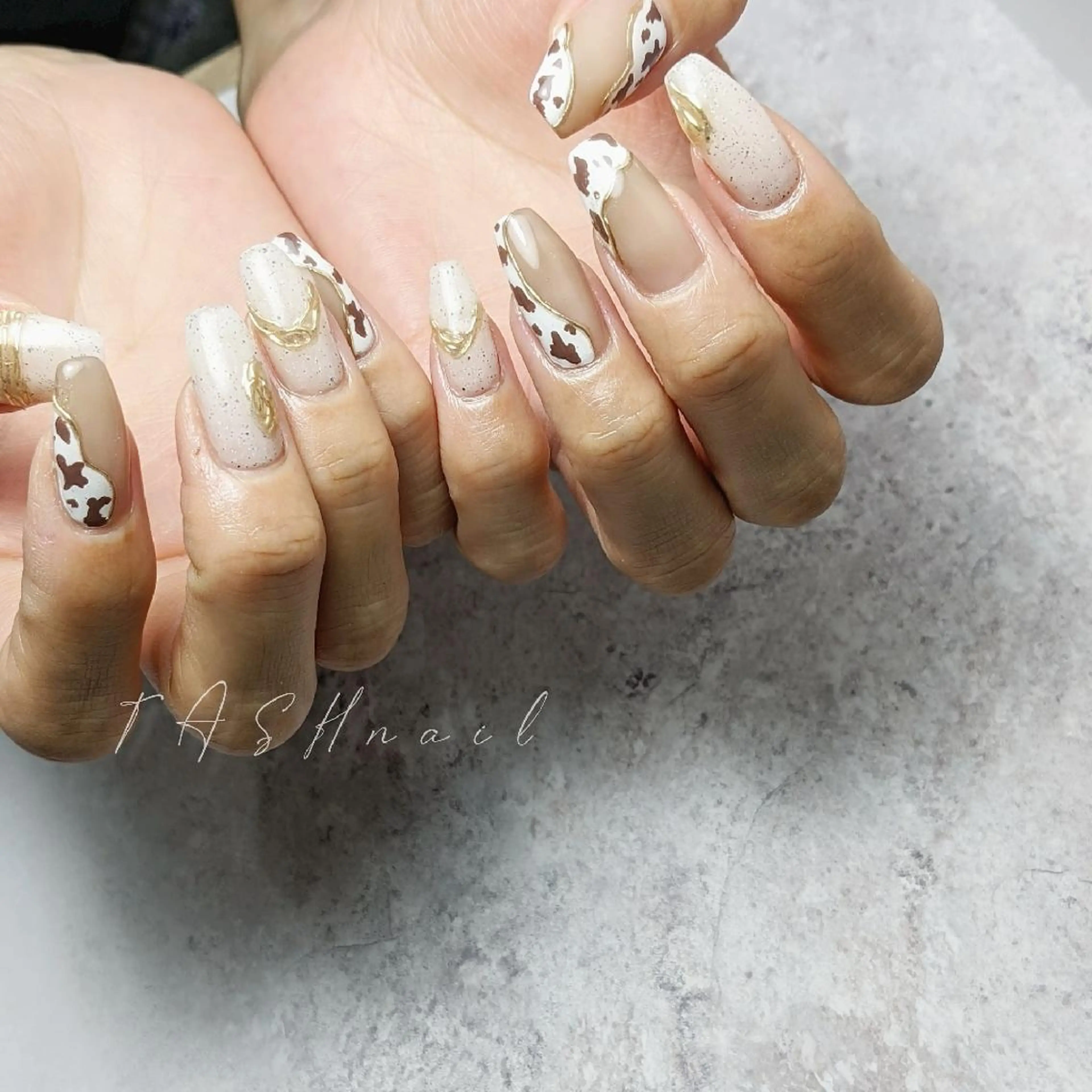 ネイル 長さ出し TASH nailのネイルデザイン