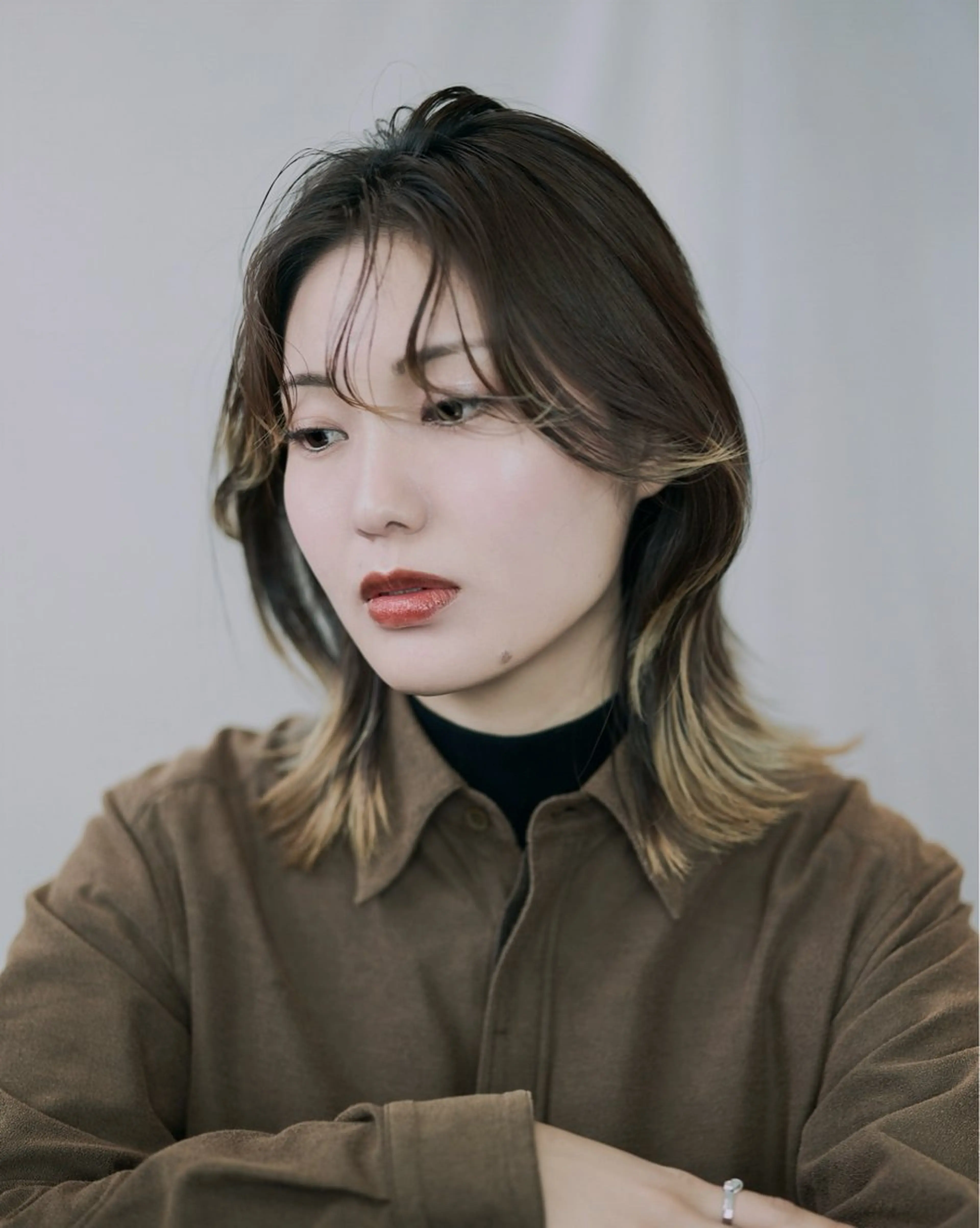 ミディアム カラー ハイライトカラー ハイライト vahan✂︎ 小林未果🕊のヘアスタイル