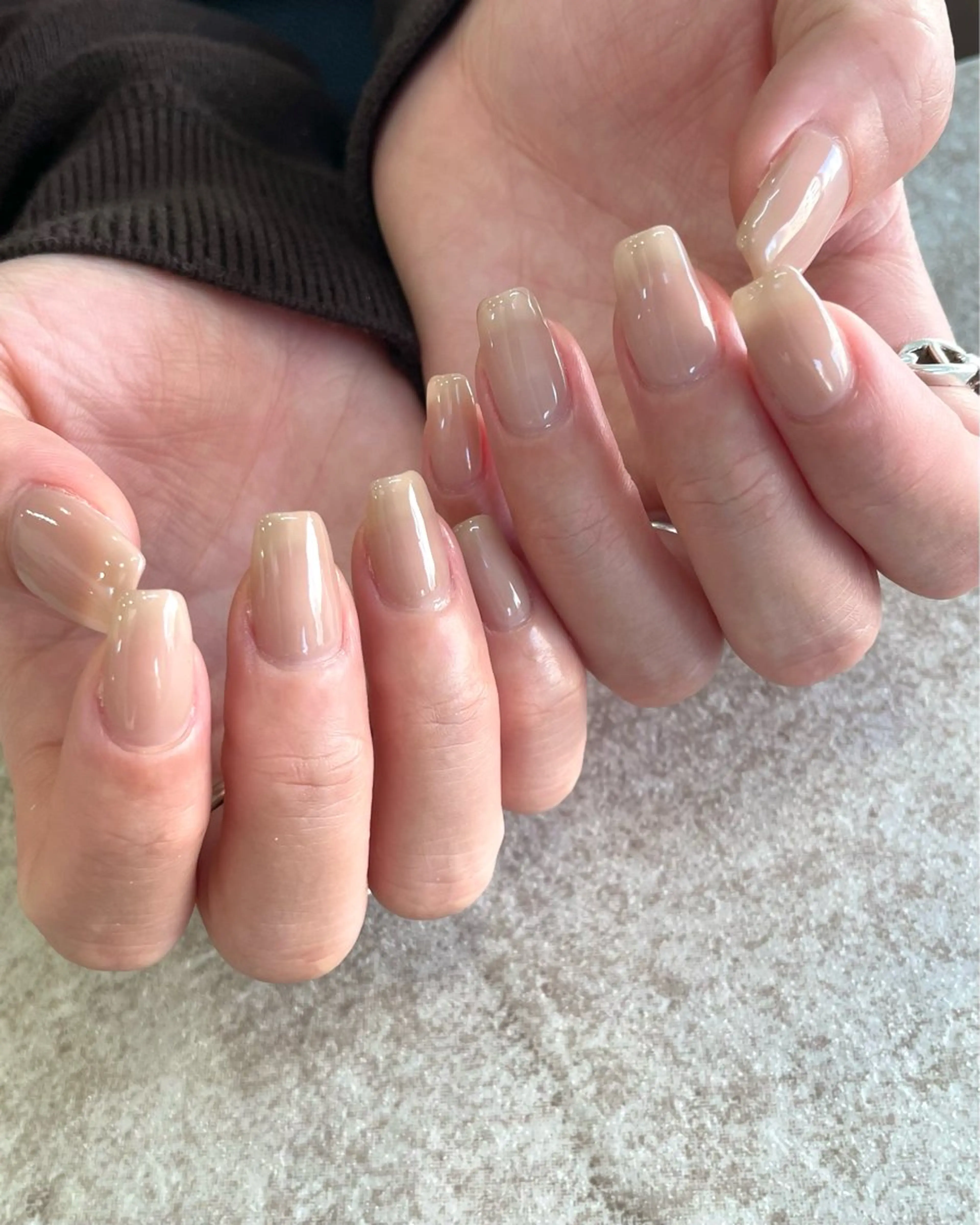 ネイル ワンカラーネイル シンプルネイル ハンドネイル nailsalon amity🌿池田のネイルデザイン