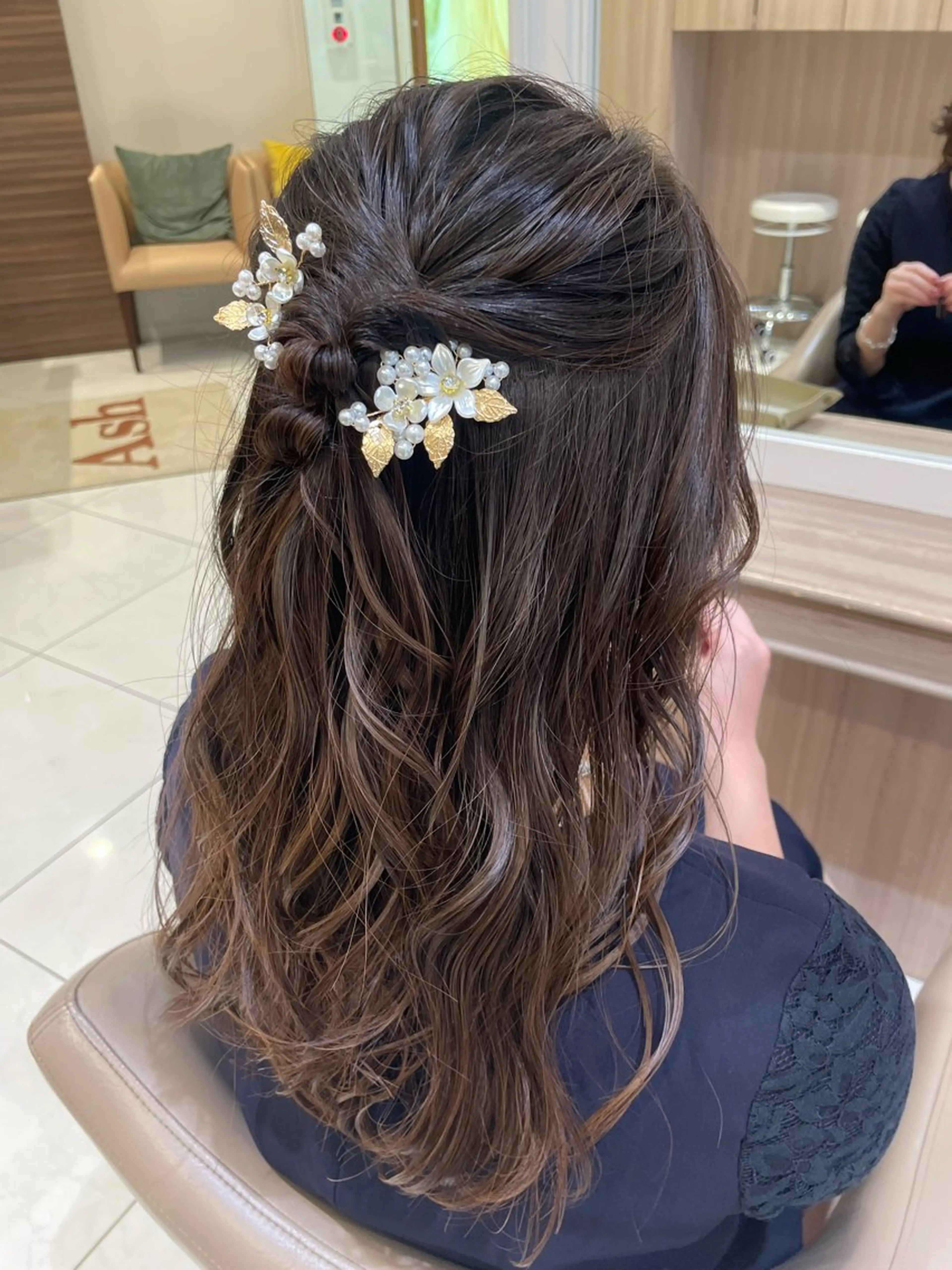 ロング ヘアアレンジ ヘアセット 韓国ヘアメイク🎀/ 縮毛矯正✨山本媛香のヘアスタイル