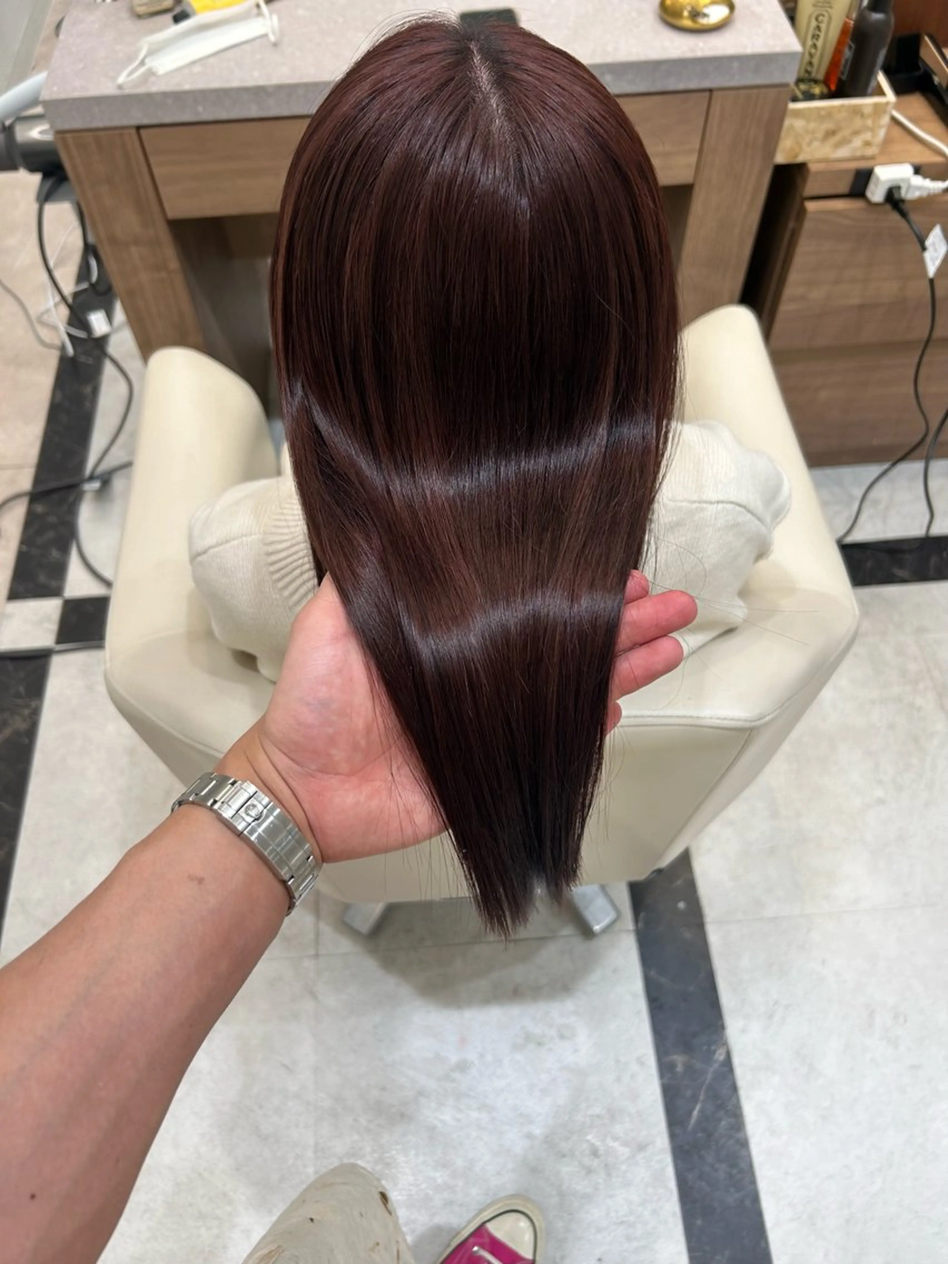 ミディアム カラー カット ヘアカラー トリートメント メンズヘア/レイヤー /ボブ山内春輝のヘアスタイル