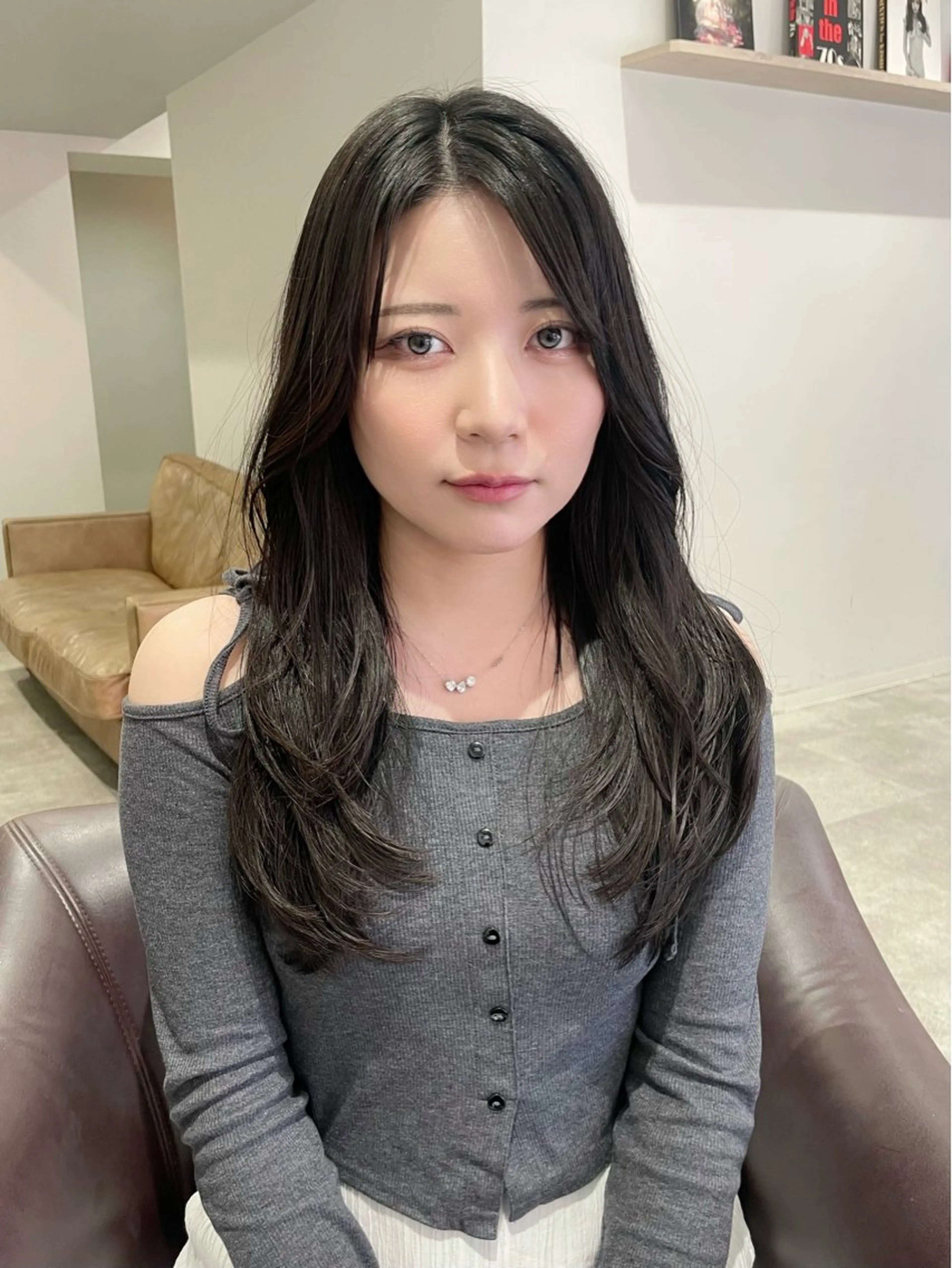 ロング カット ヘアカラー トリートメント 髪質改善縮毛矯正 ◽️河野泰貴のヘアスタイル