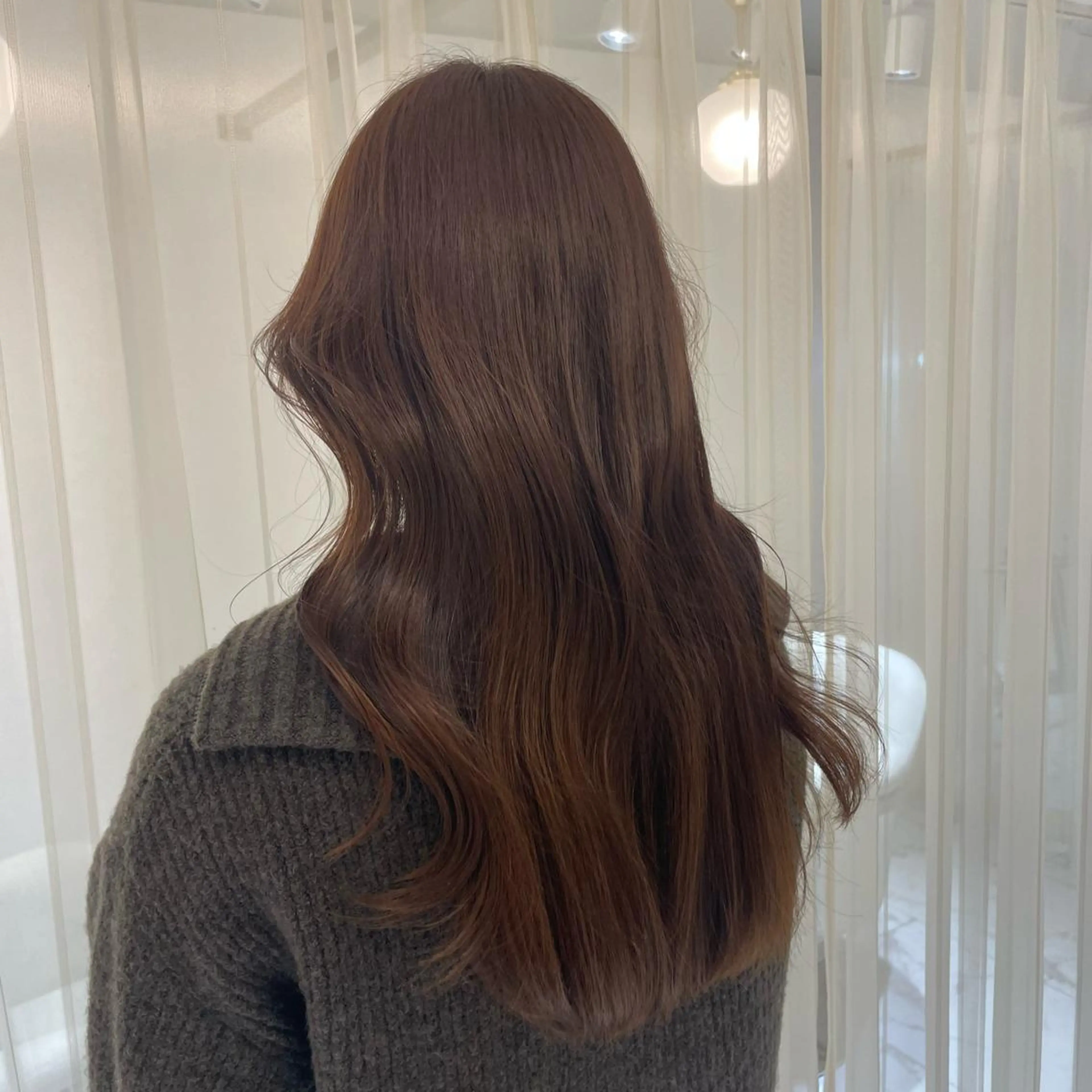 ロング ヘアカラー トリートメント ヘッドスパ マホ/日吉/髪質改善 /レイヤー/ガーリーのヘアスタイル