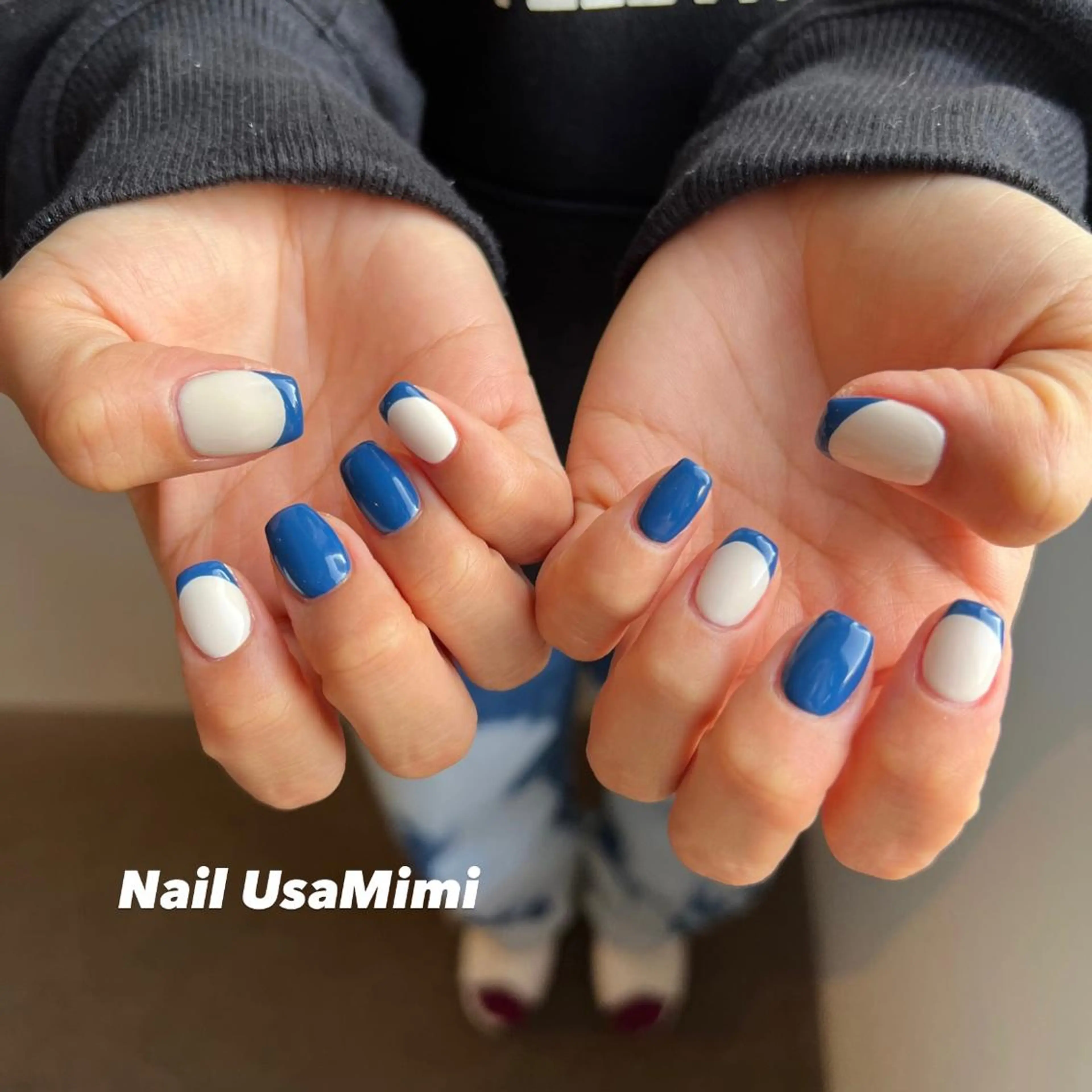 ネイル クリアネイル フットネイル ジェルネイル マグネットネイル 持ち込み 本町ネイルNail UsaMimiのネイルデザイン