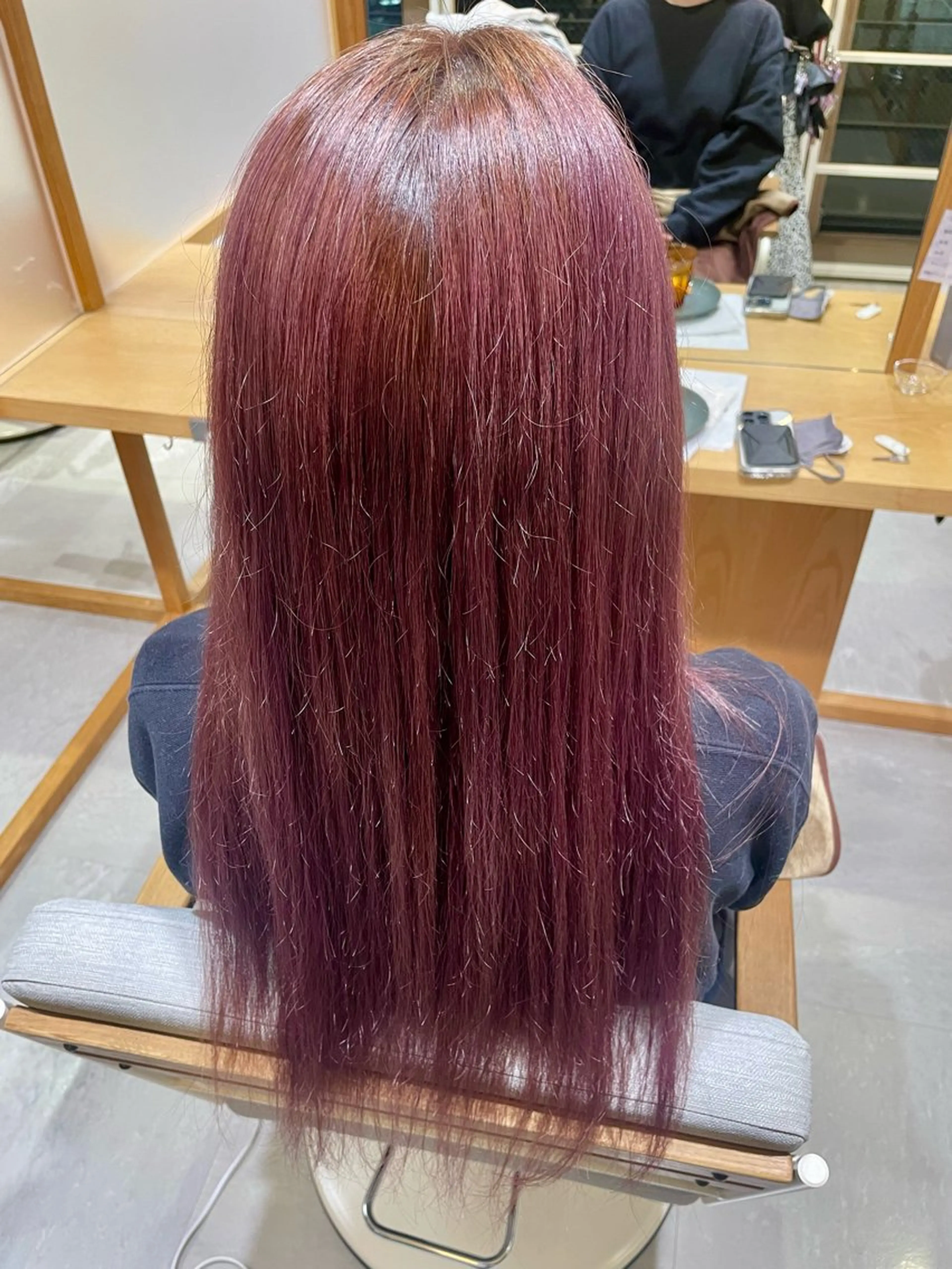 ロング カラー ブリーチ ピンクカラー Spin hair烏丸店所属・🌟Spinhair 福永えいみ🌙*.｡のヘアスタイル