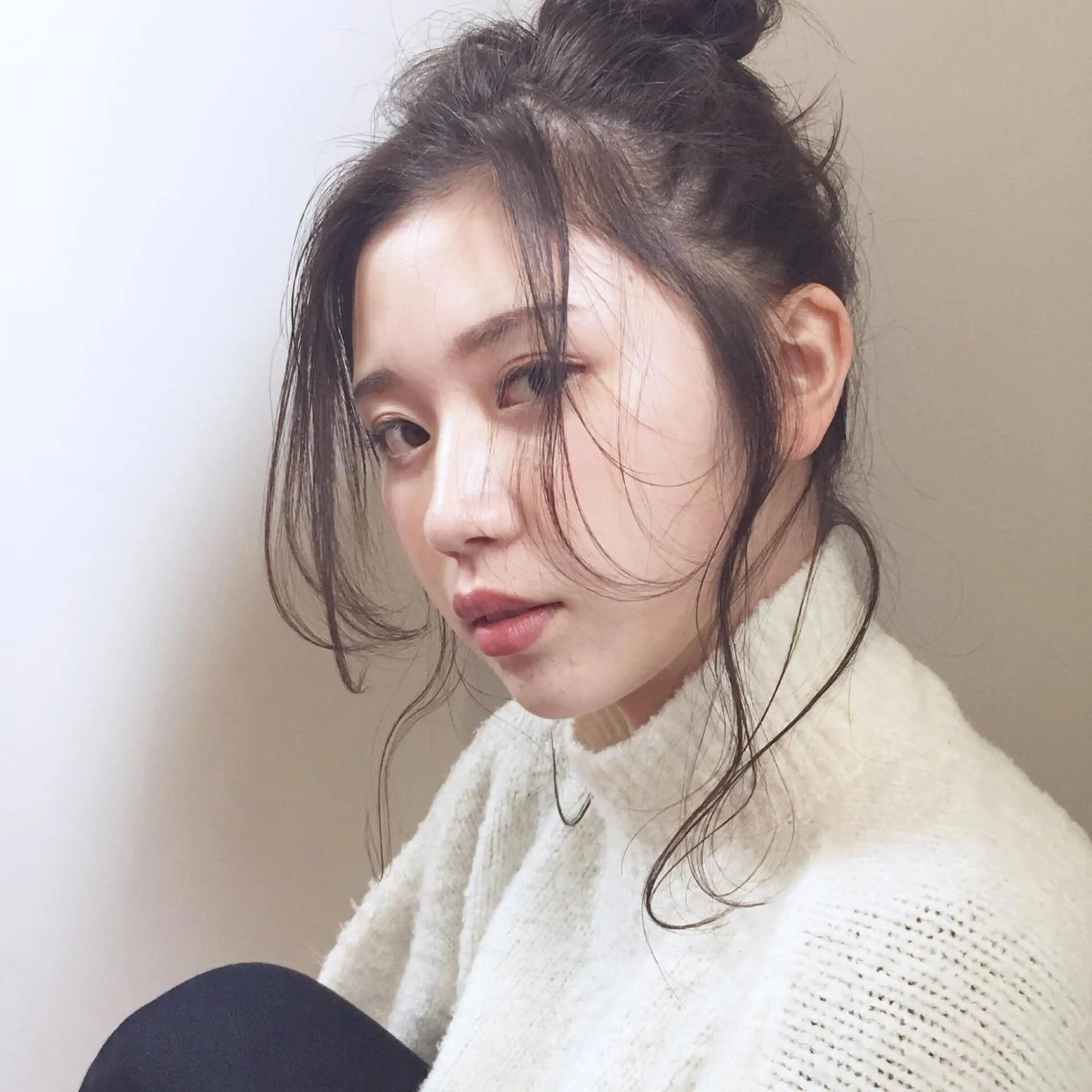 ロング カラー ヘアアレンジ アディクシーカラー 透明感カラー 薬院:今泉/上川美幸 ボブ/顔周りレイヤーのヘアスタイル