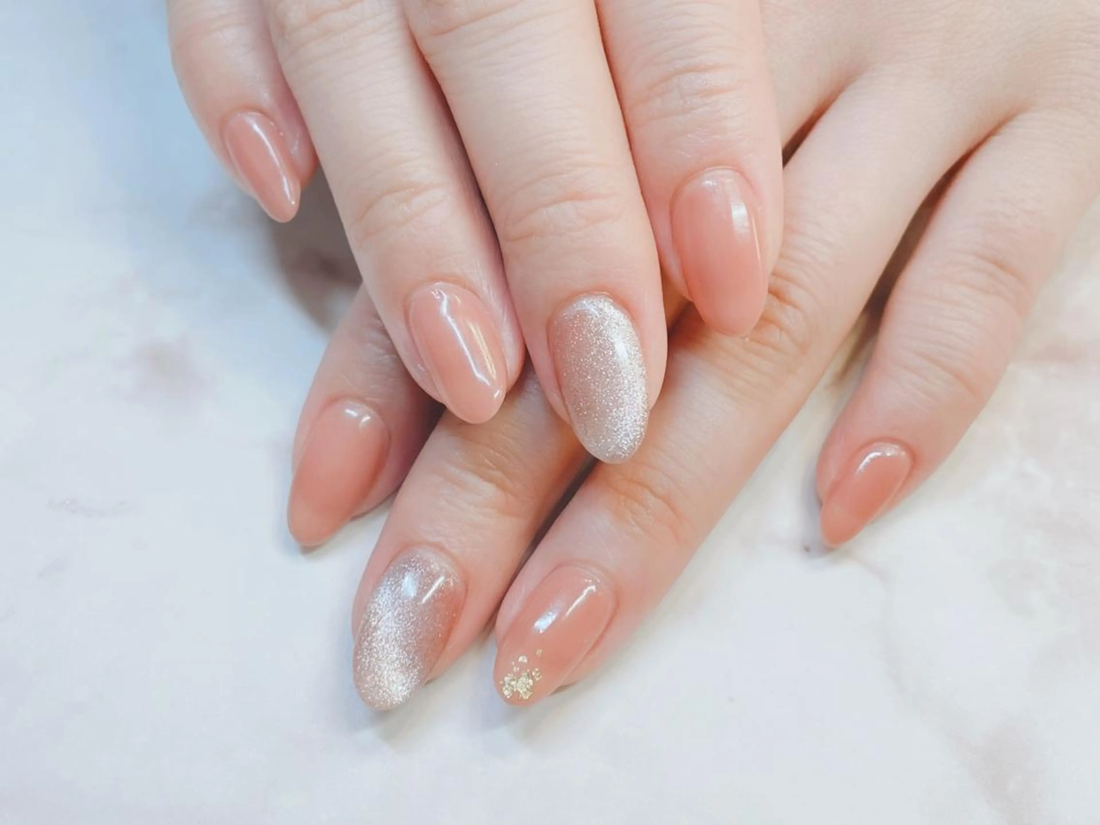 ネイル アートネイル ジェルネイル ニュアンスネイル パラジェル Nailist Honamiのネイルデザイン