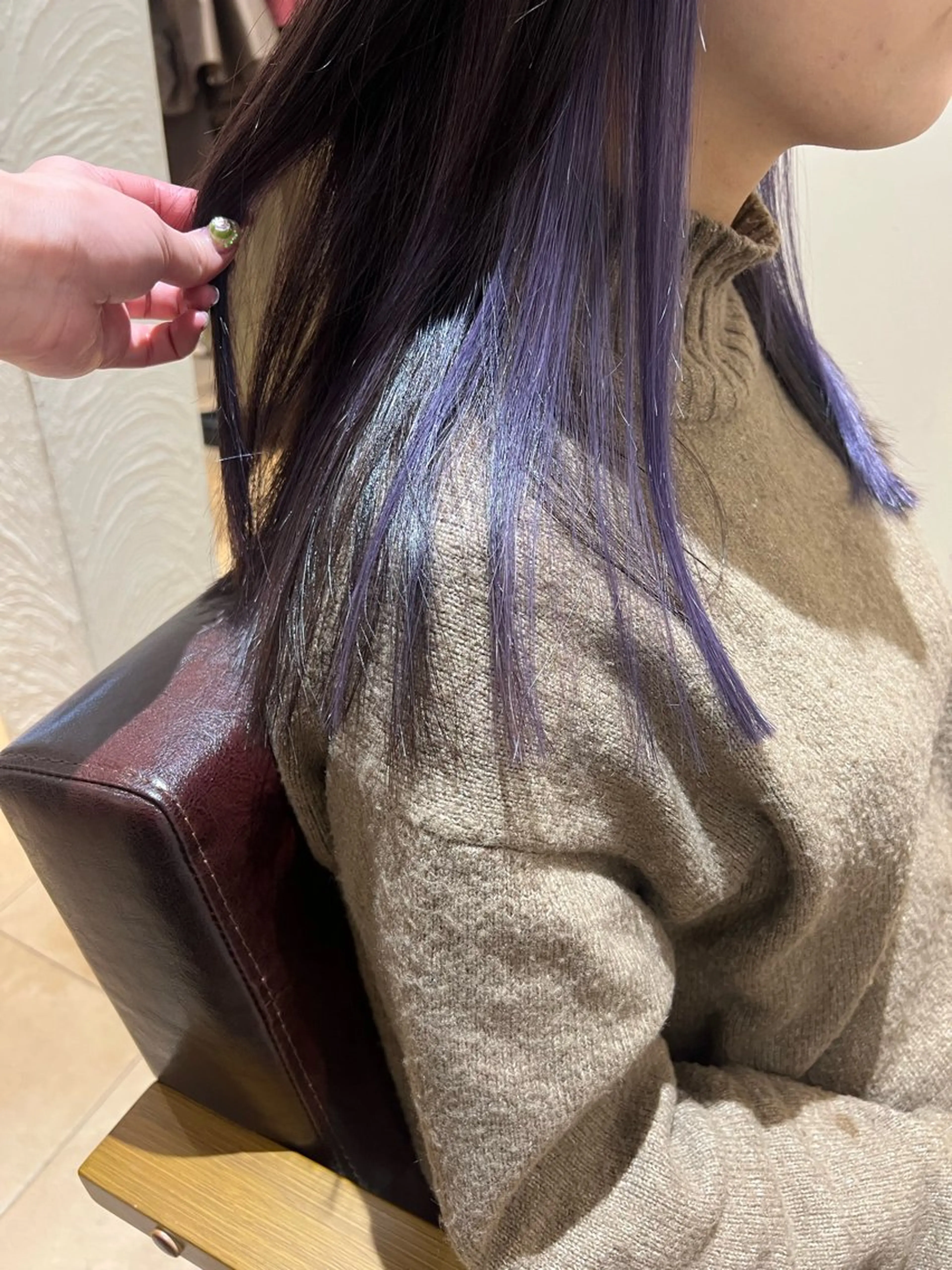 セミロング カラー 🥀韓国ヘア🥀 宮津真菜のヘアスタイル