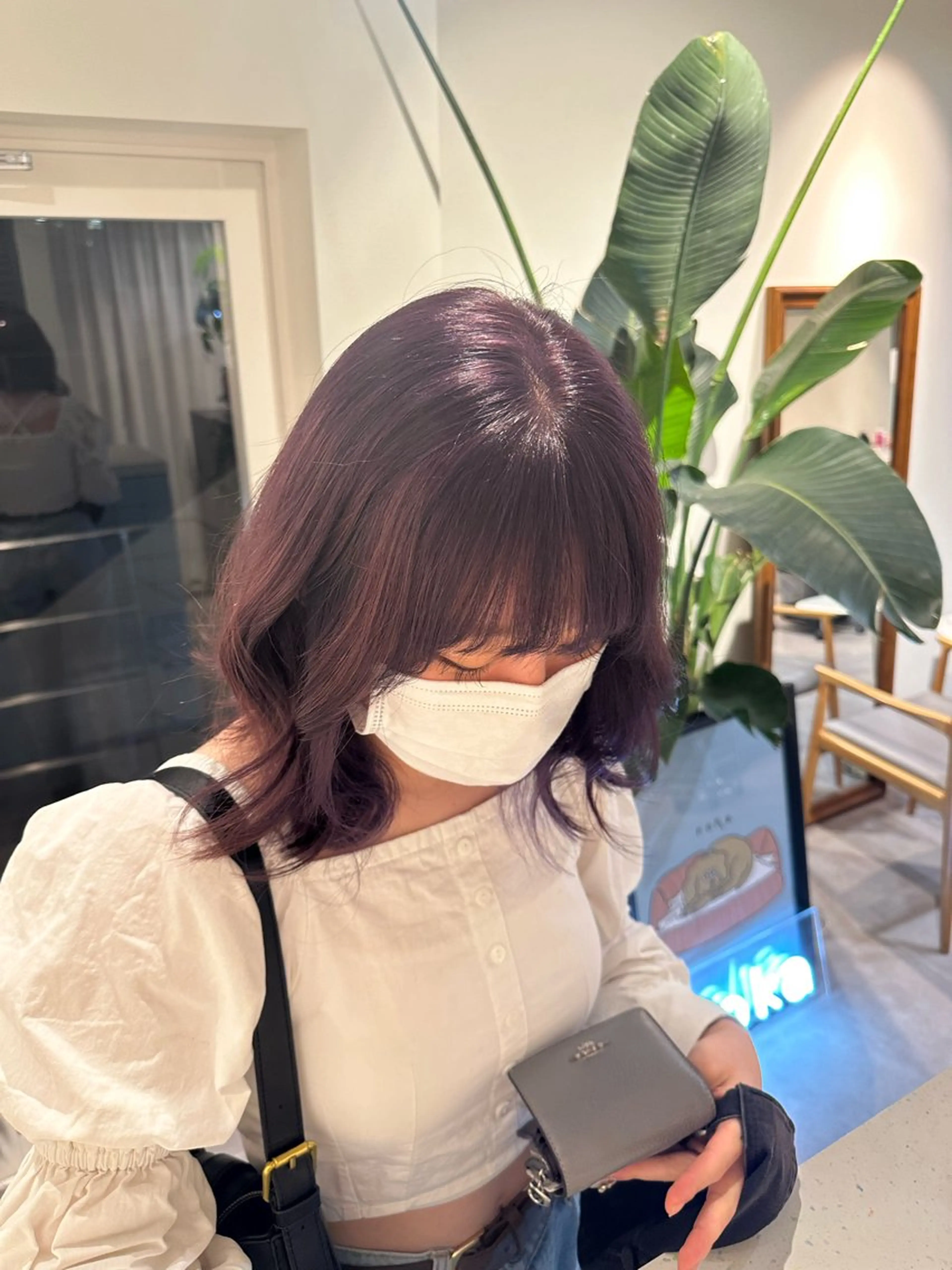 ロング カラー ヘアカラー HANAME 原宿美容室のヘアスタイル