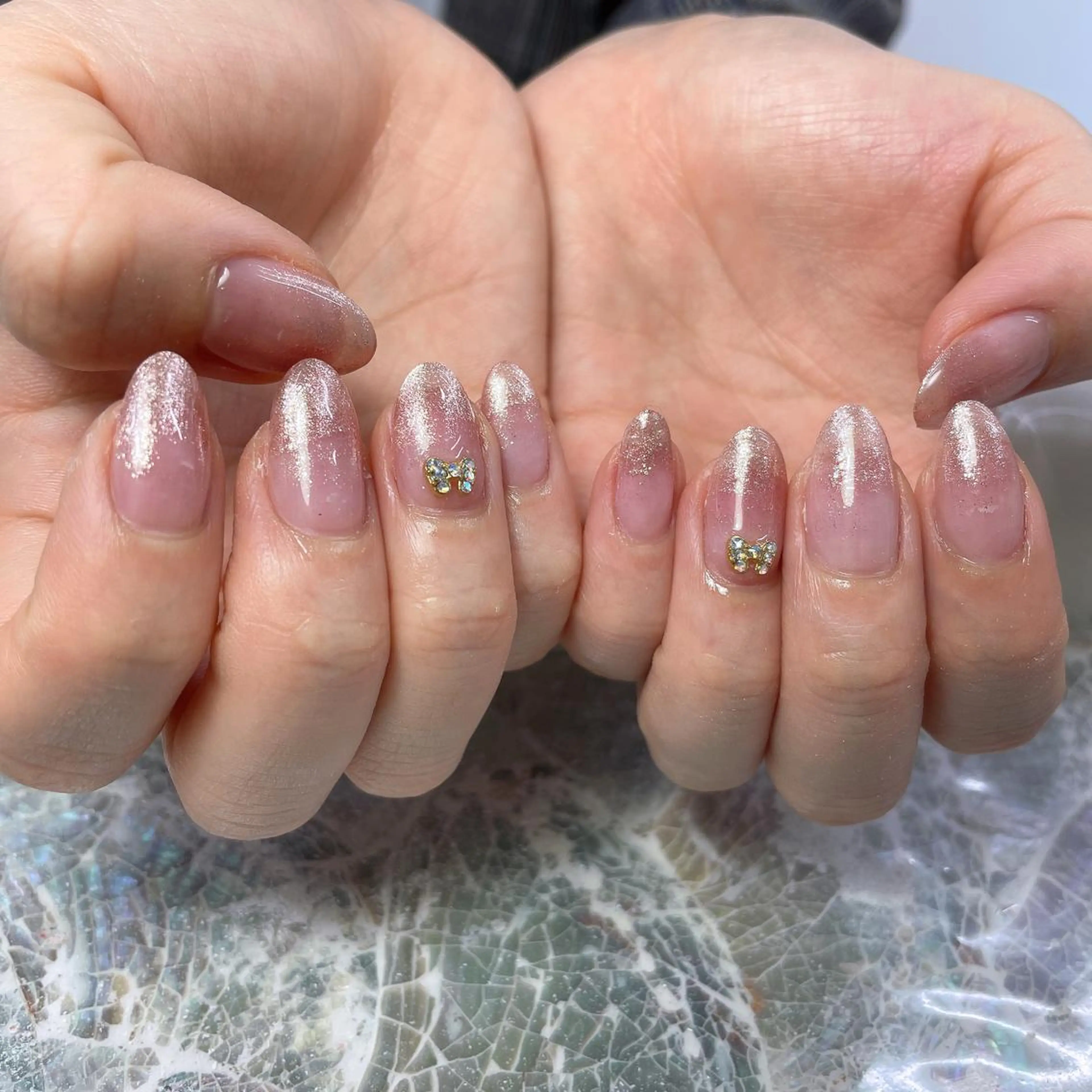 ネイル ラメ(グリッター) ラメグラデーション private EMILIA/横浜のネイルデザイン