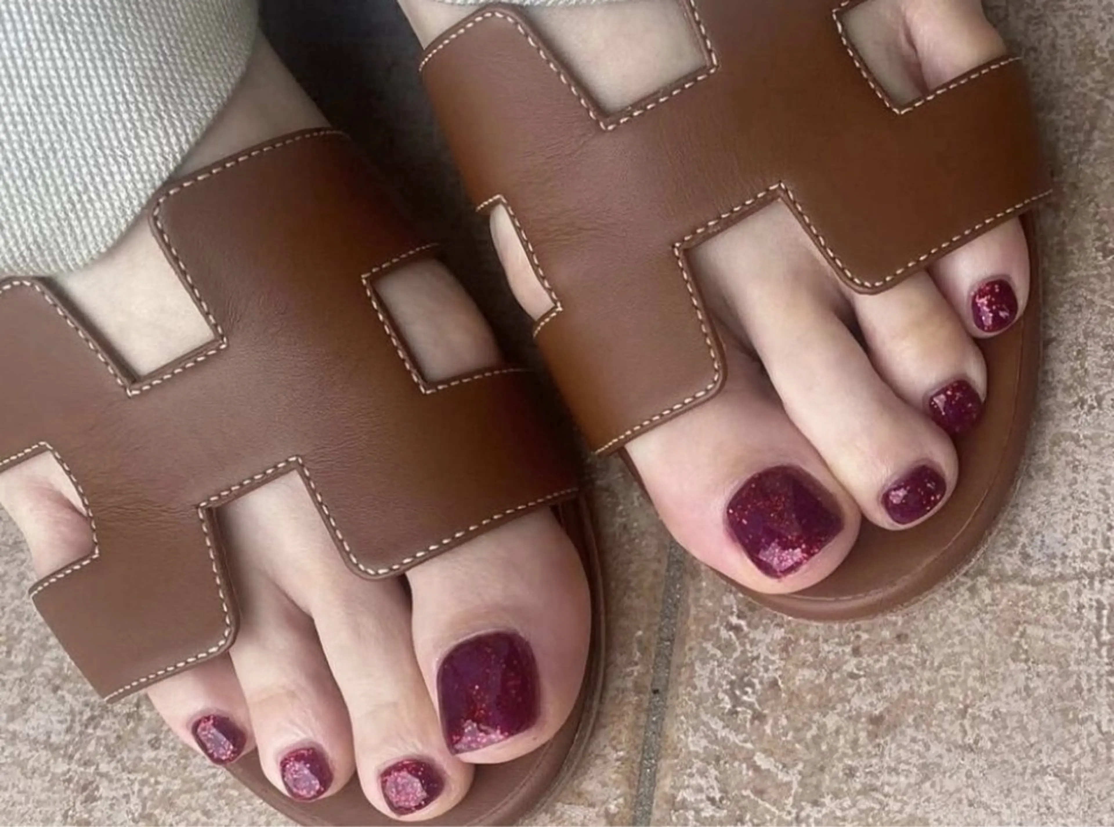 ネイル フットネイル 花岡 美沙子のネイルデザイン