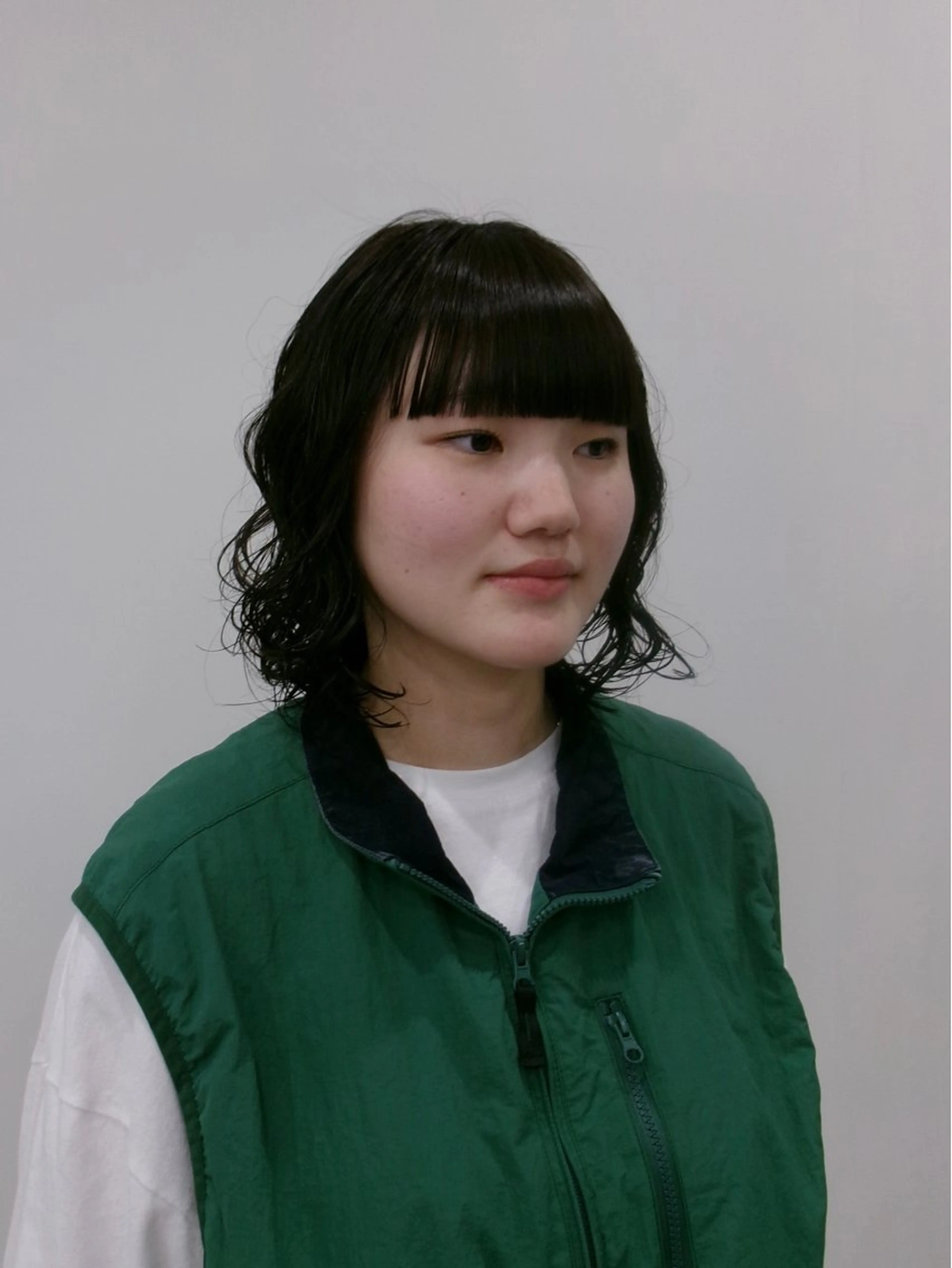 ミディアム パーマ ミディアムパーマ ボブ azumi/ボブ/暖 色/オリーブ/縮毛のヘアスタイル