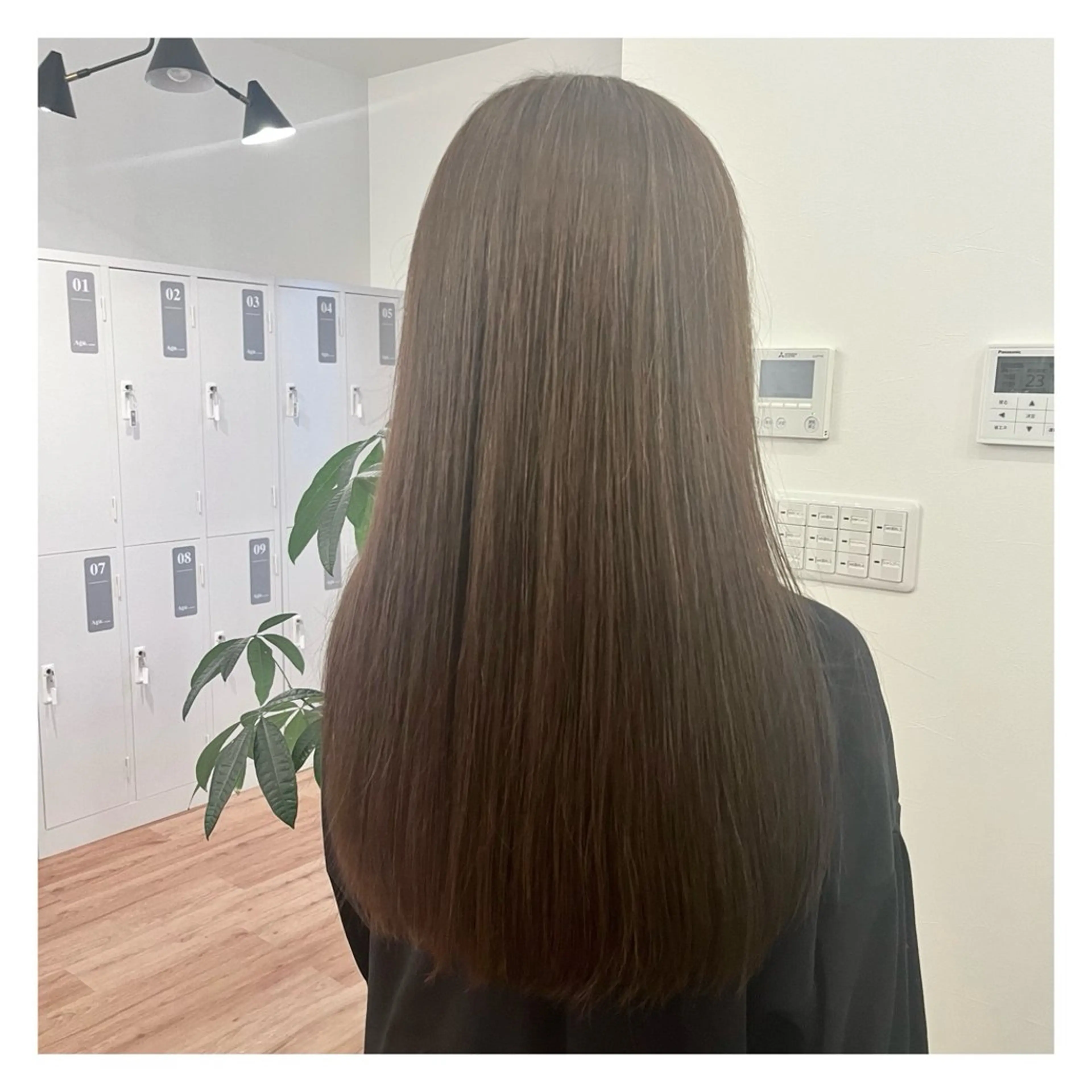 ロング カラー 透明感カラー 北上 春華のヘアスタイル